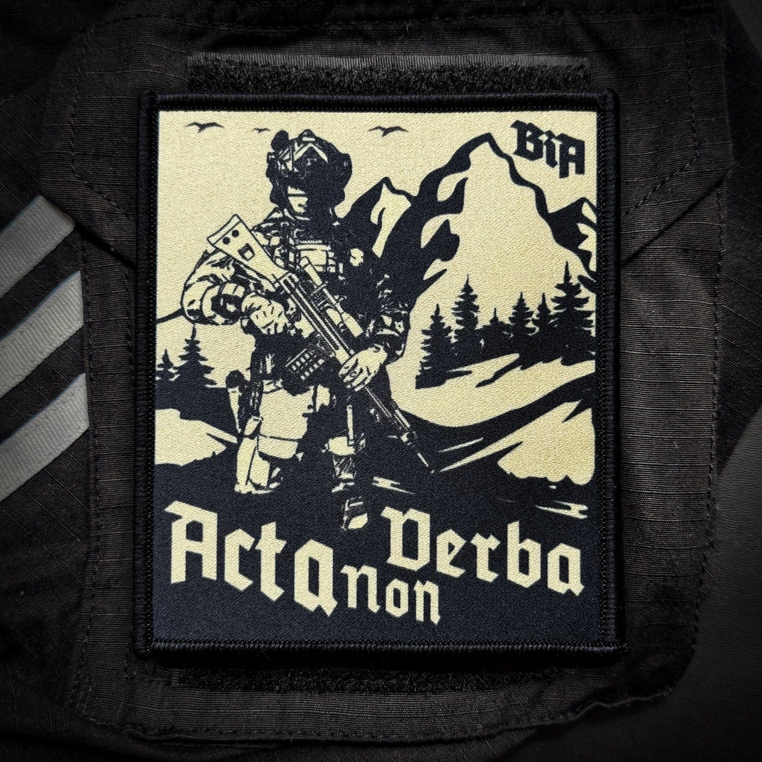 Naszywka Brothers in Arms Acta Non Verba Patch - Black