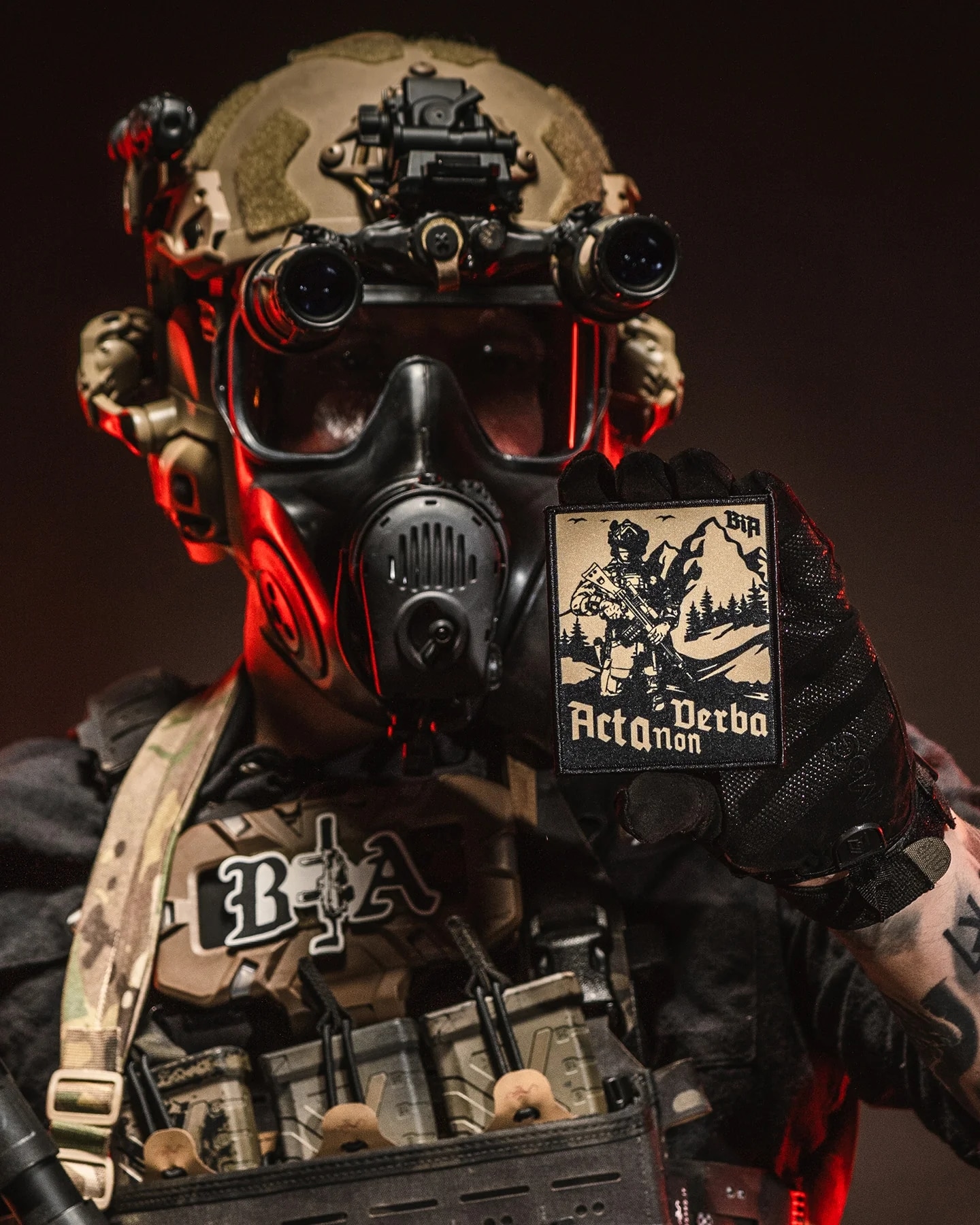 Naszywka Brothers in Arms Acta Non Verba Patch - Black
