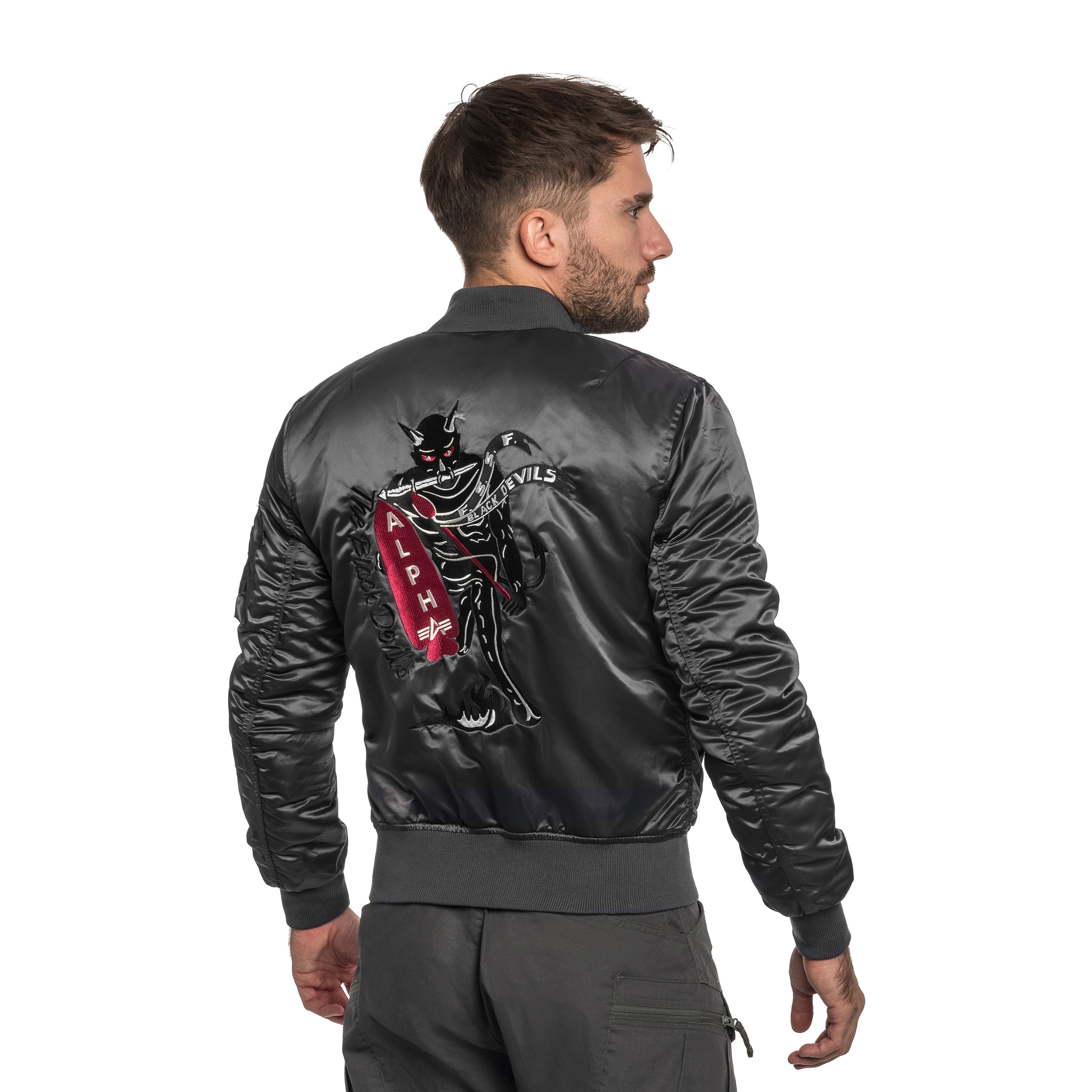 Kurtka Alpha Industries MA-1 Devils Brigade - Iron Grey