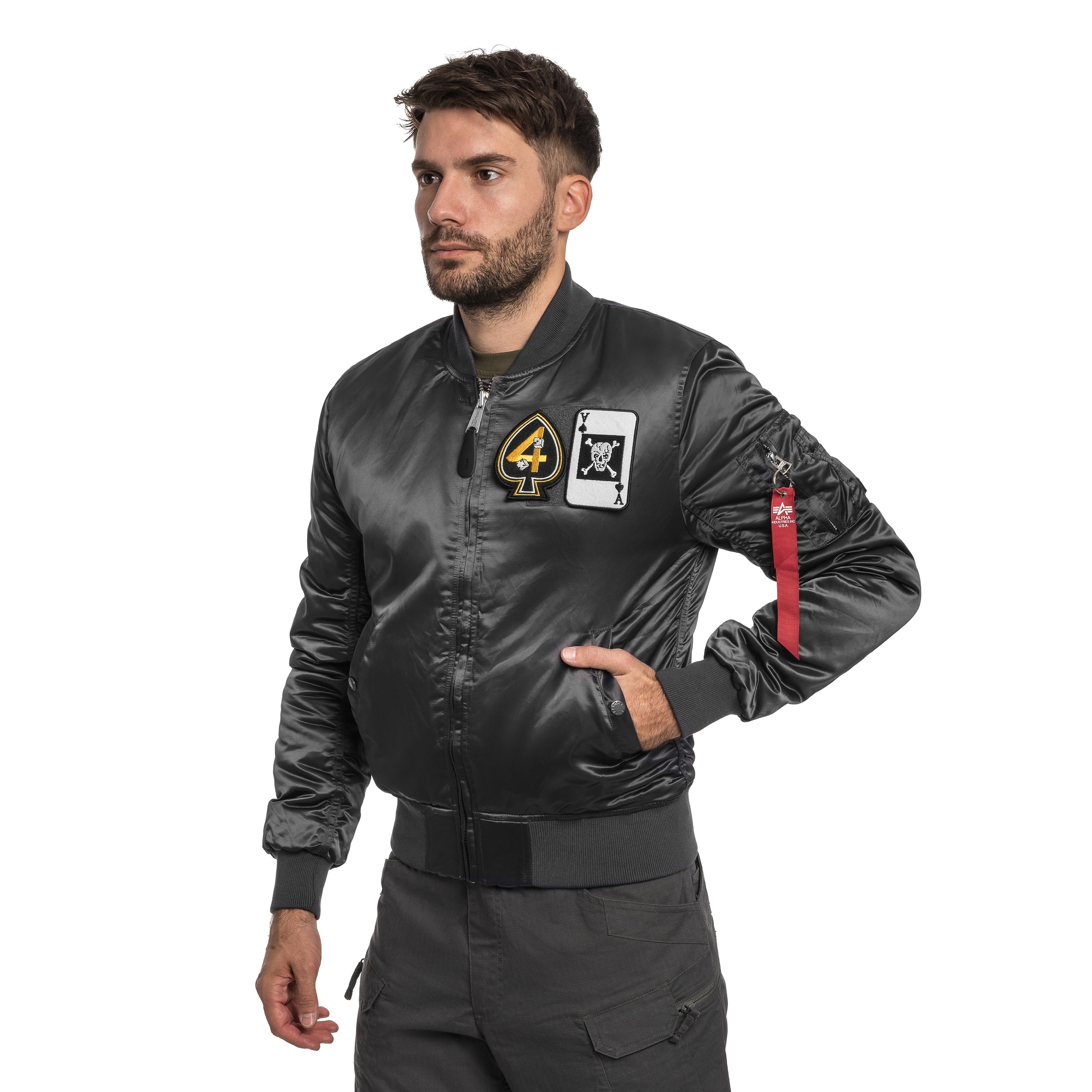 Kurtka Alpha Industries MA-1 Devils Brigade - Iron Grey