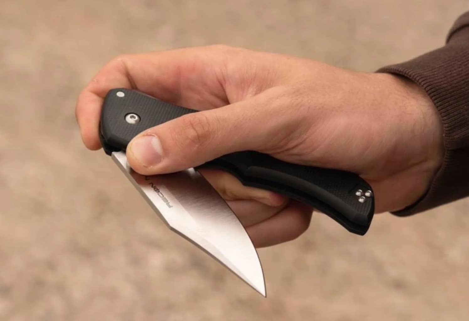 Cold Steel Recon 1 Folding Knife Clip Point MagnaCut Satin - Black