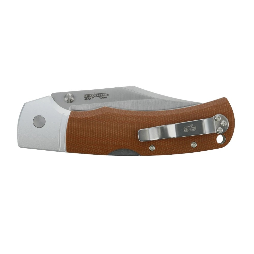 Cold Steel Mackinac Hunter Folding Knife AUS-10A - Brown