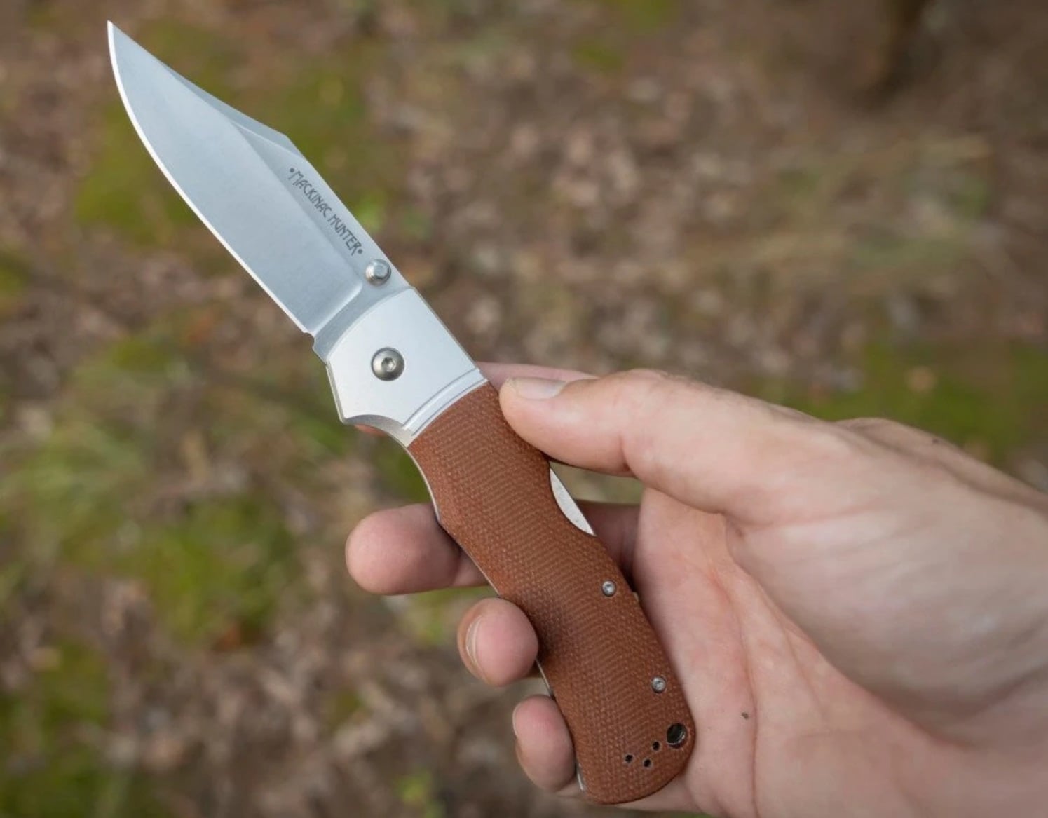 Cold Steel Mackinac Hunter Folding Knife AUS-10A - Brown