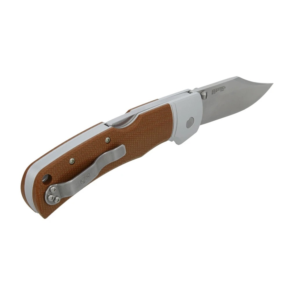 Cold Steel Mackinac Hunter Folding Knife AUS-10A - Brown