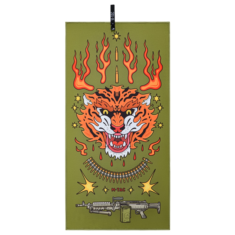 Ręcznik szybkoschnący M-Tac 80x40 cm - Tiger Stripes
