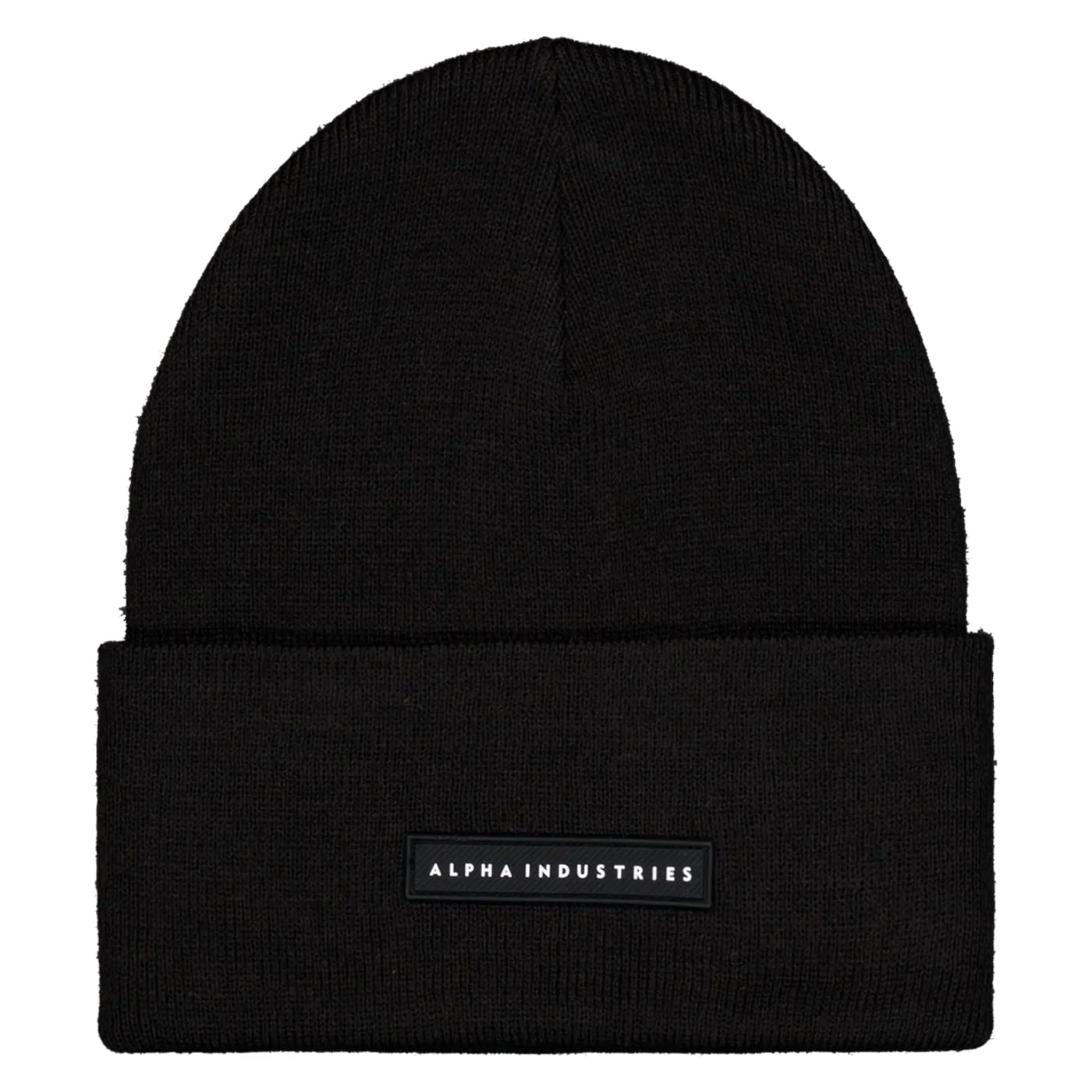 Czapka Alpha Industries Rubber Logo Beanie - Black