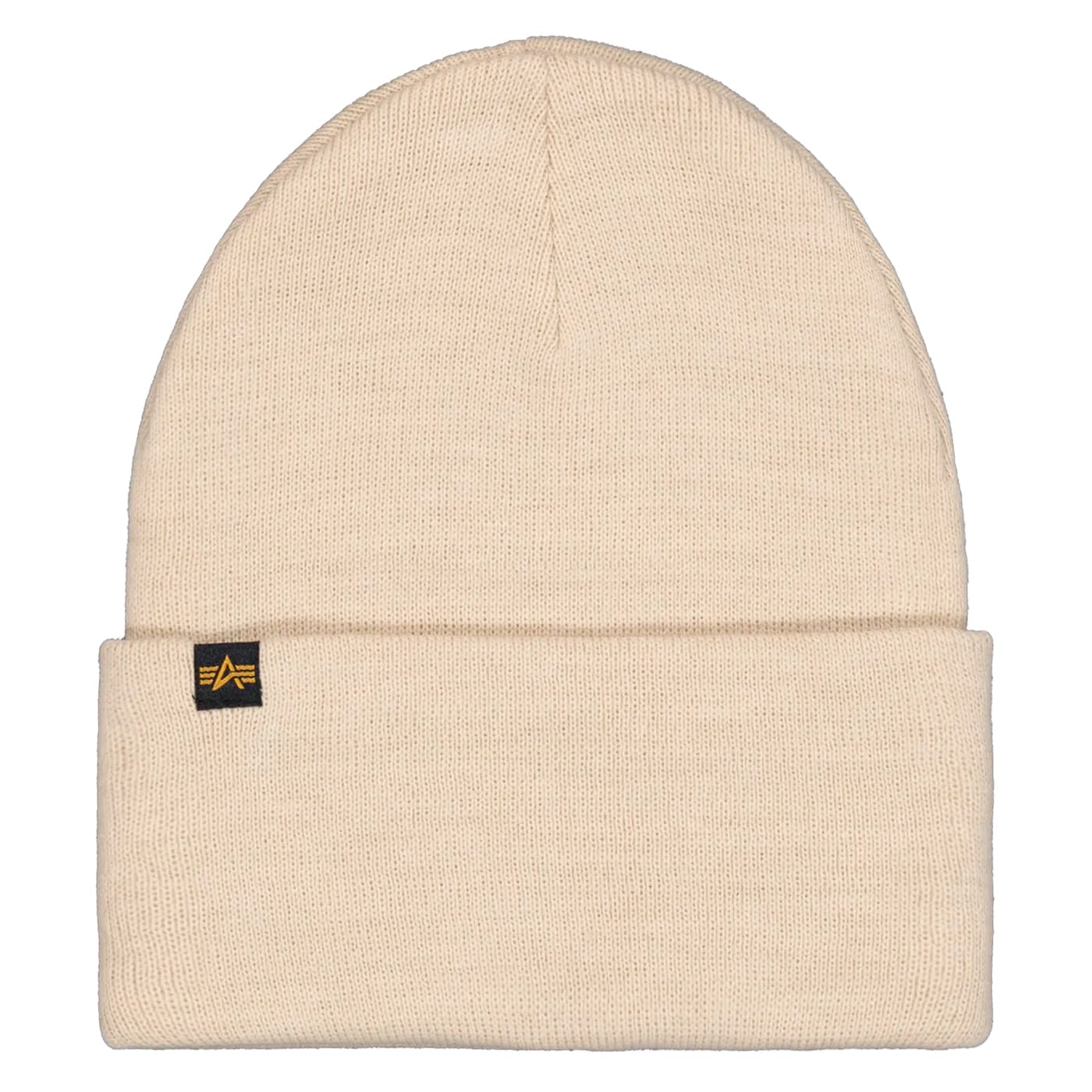Czapka Alpha Industries Rubber Logo Beanie - Organic Beige