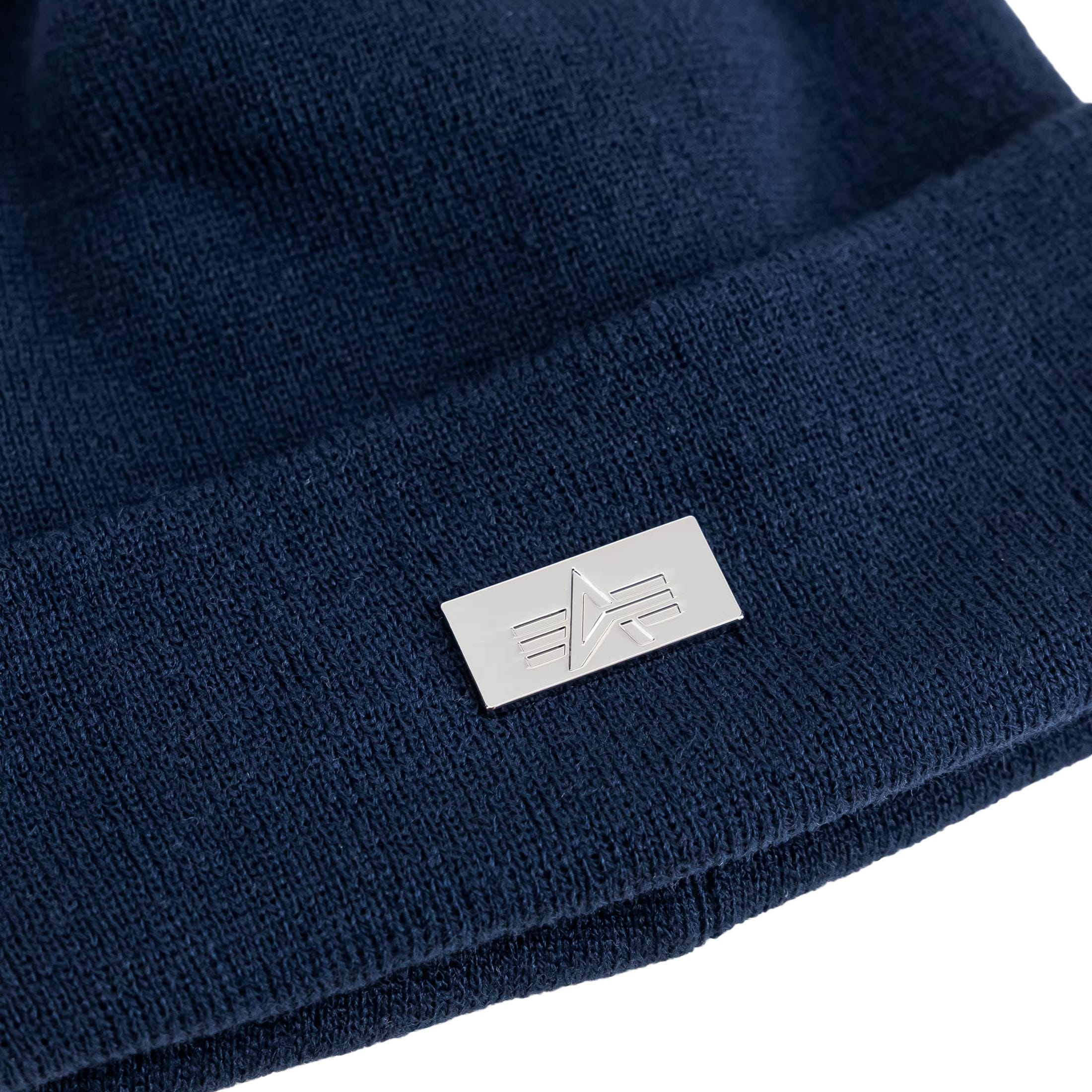 Czapka Alpha Industries Metal Label Beanie - Ultra Navy