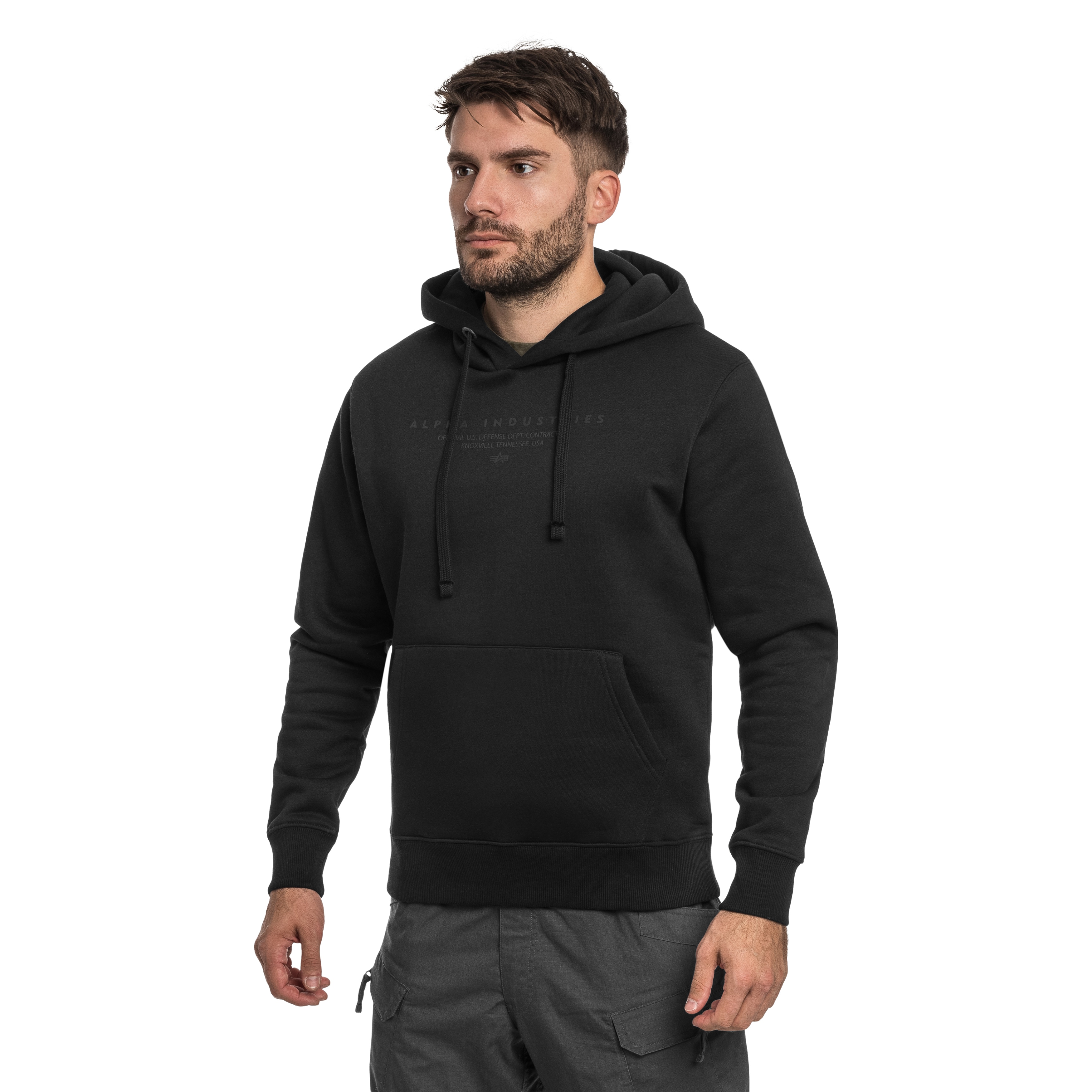 Bluza Alpha Industries Dye To Match Contractor Hoody - Black