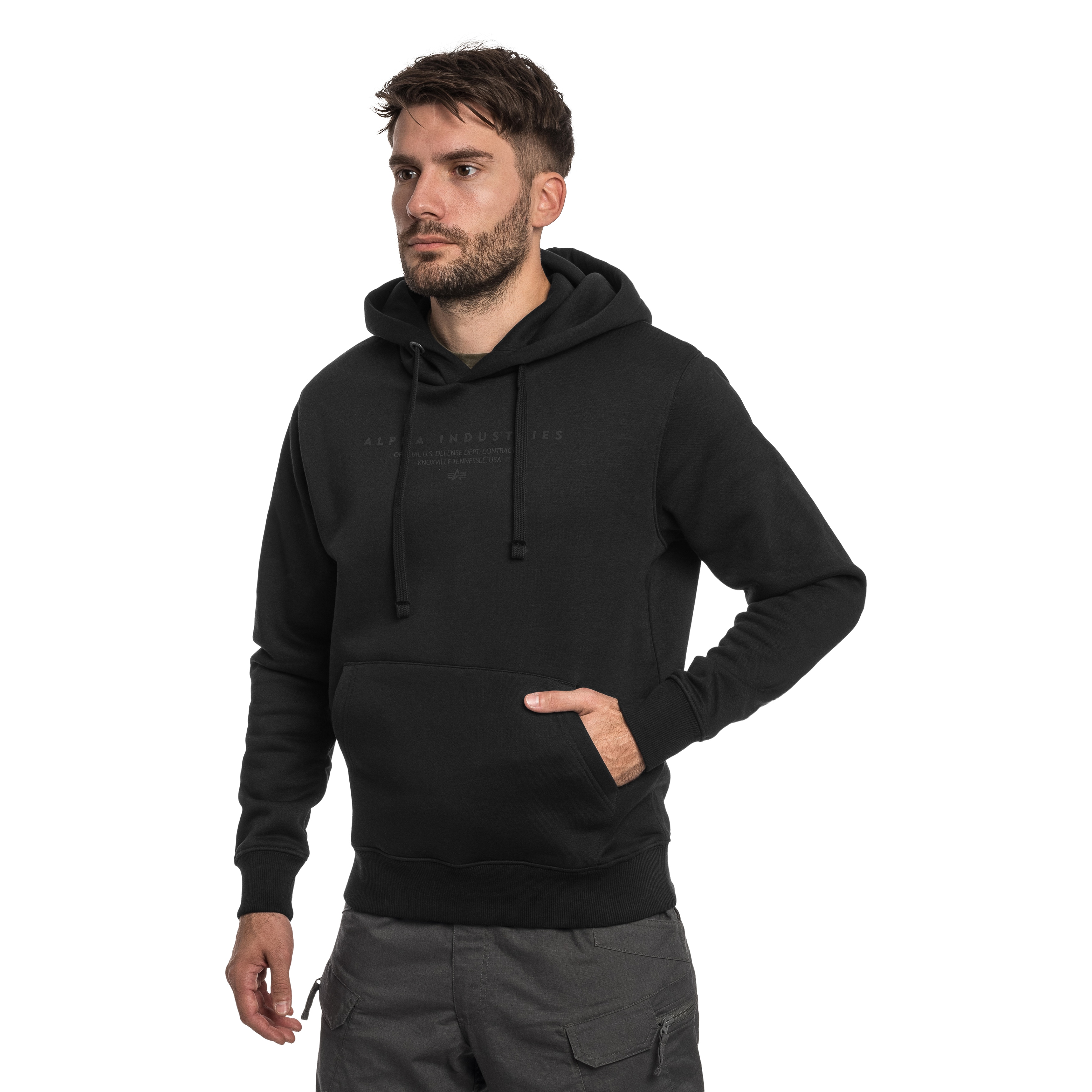 Bluza Alpha Industries Dye To Match Contractor Hoody - Black