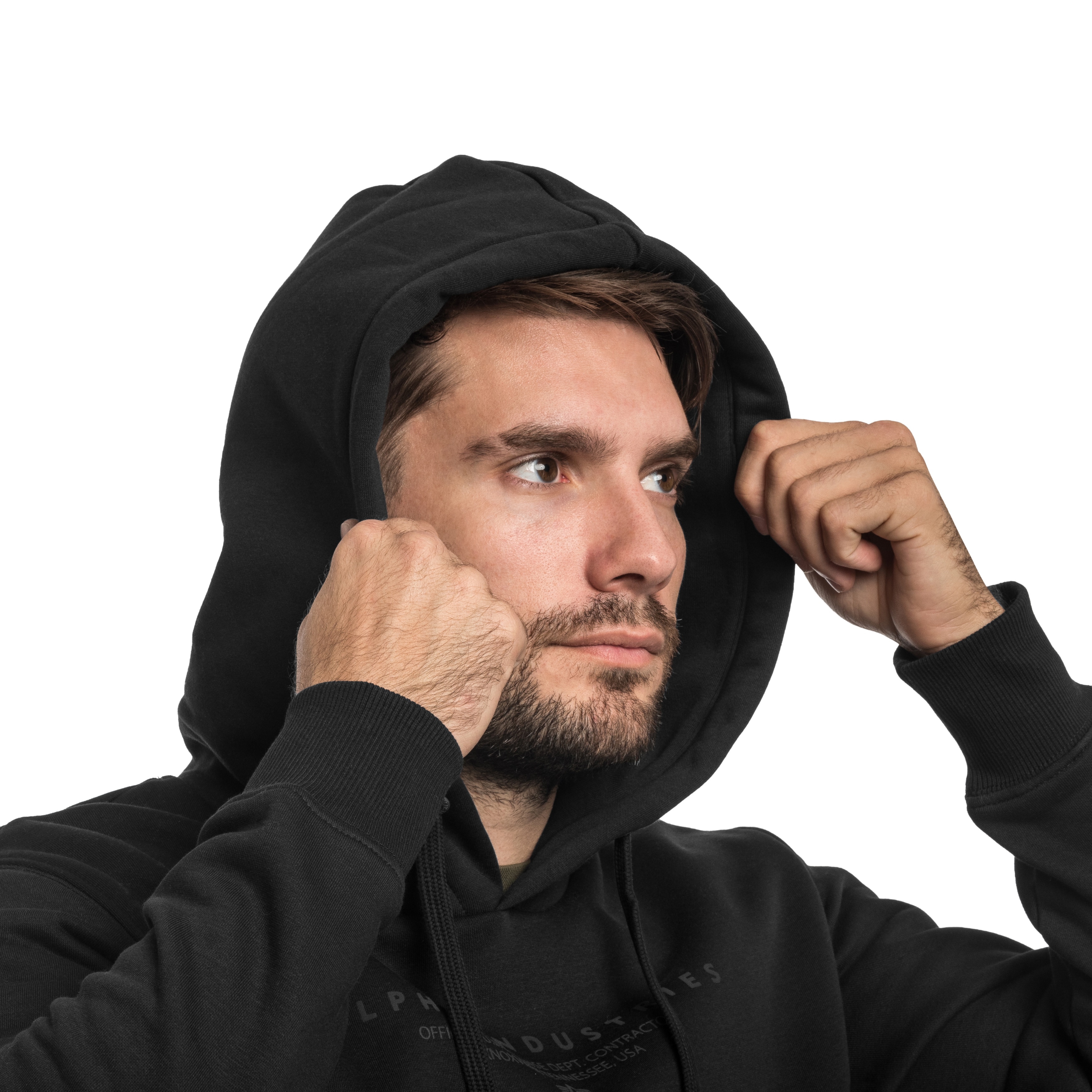 Bluza Alpha Industries Dye To Match Contractor Hoody - Black