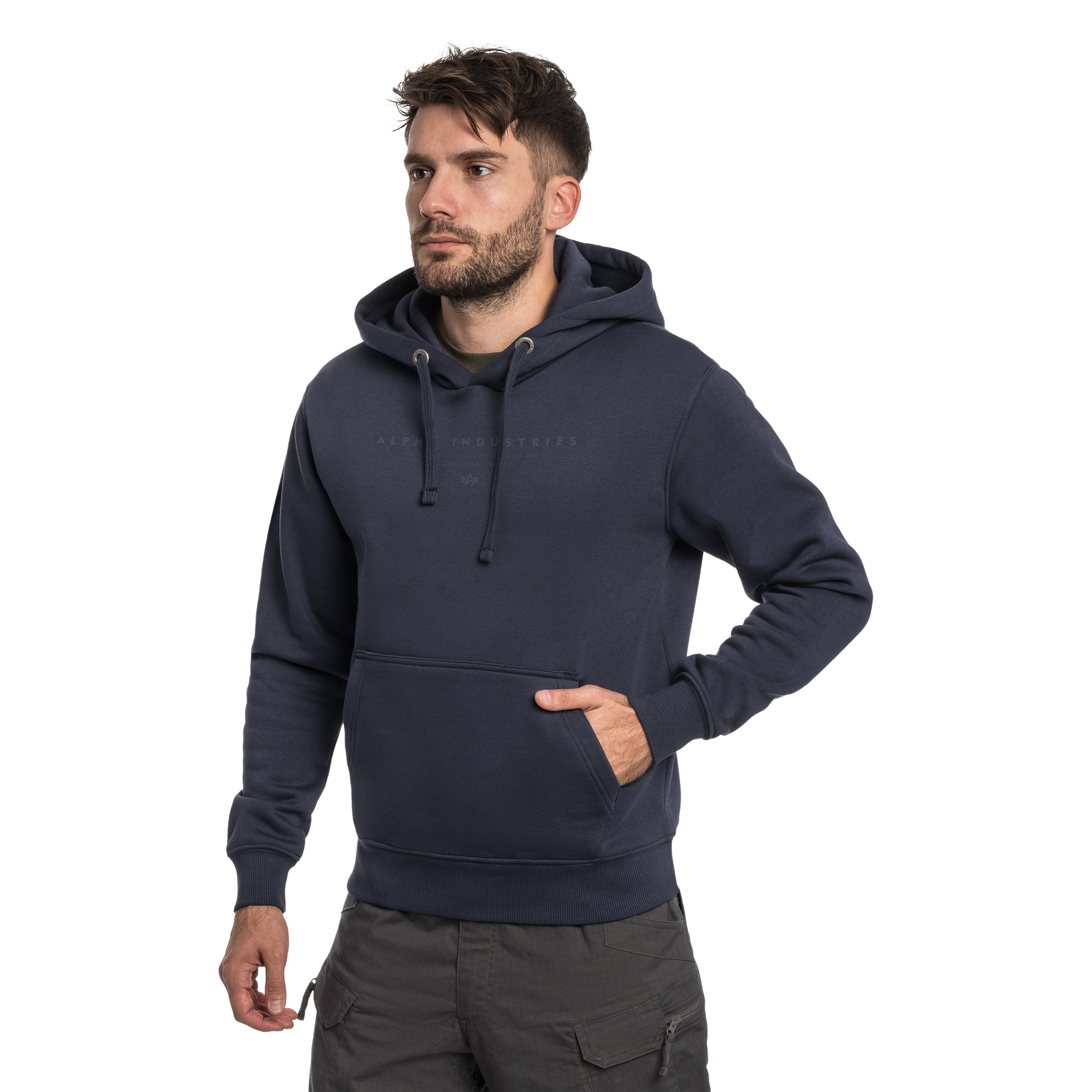 Alpha Industries Dye To Match Contractor Hoody - Ultra Navy