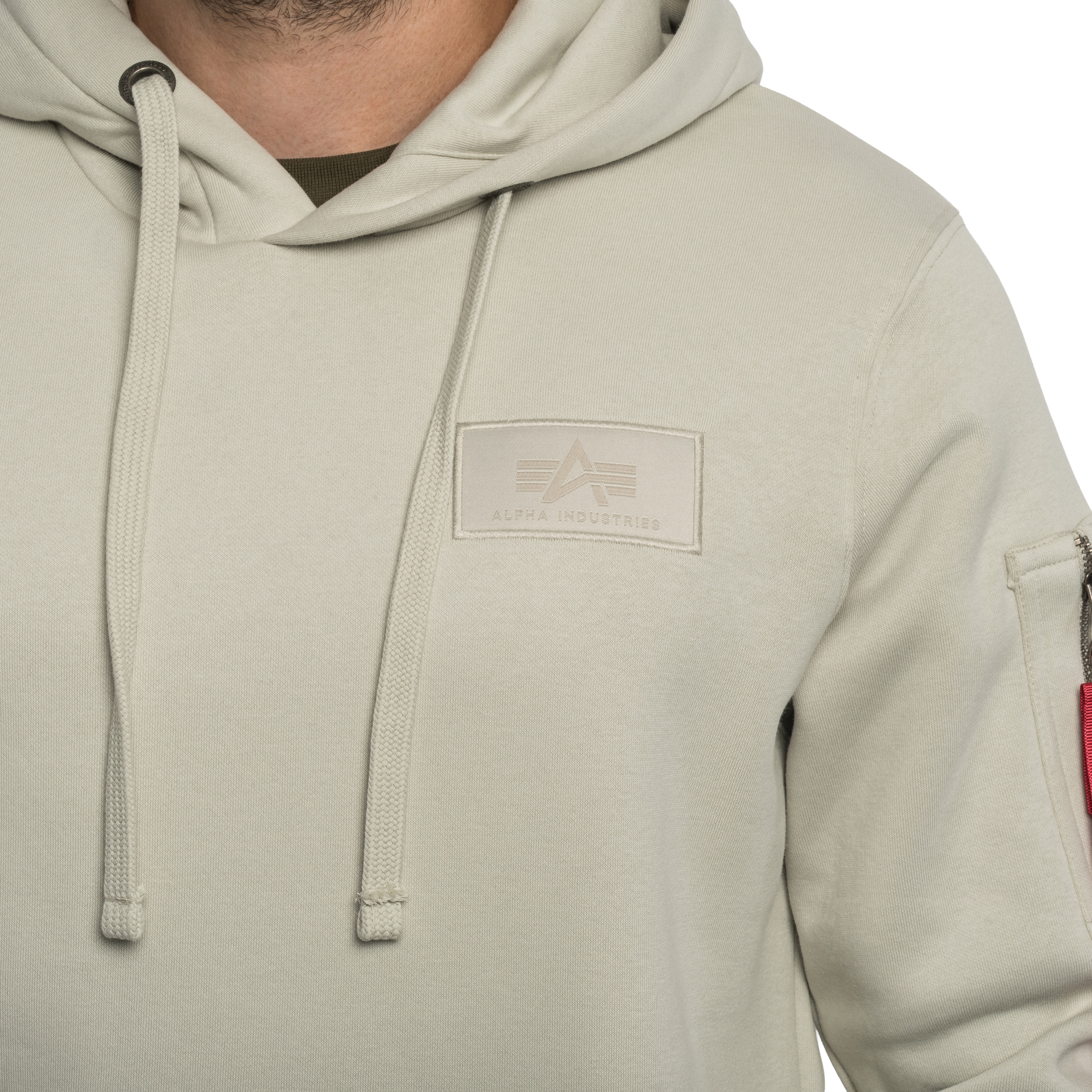 Bluza Alpha Industries Backprint Camo Print Hoodie - Stone