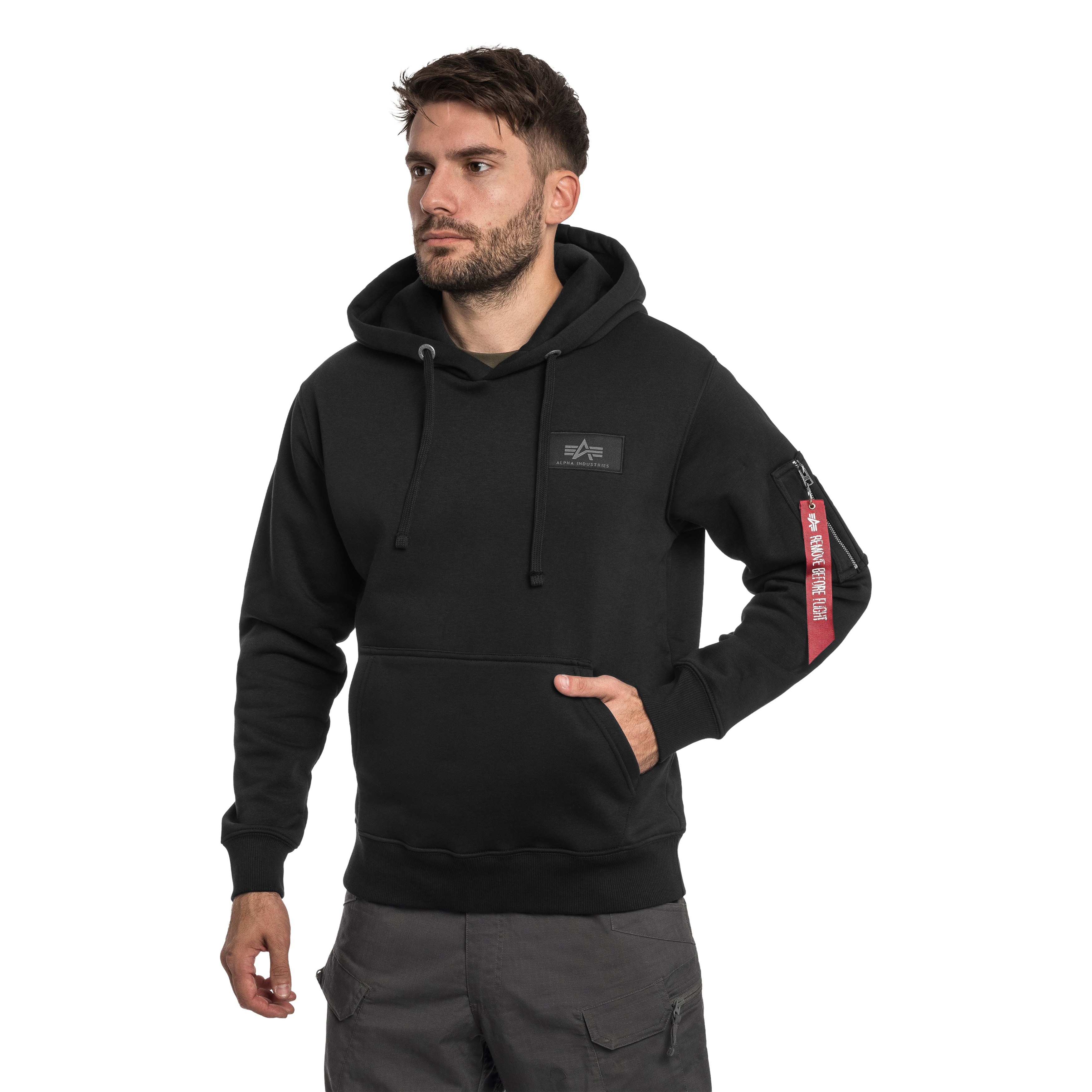 Світшот Alpha Industries Backprint Mirror Camo - Black