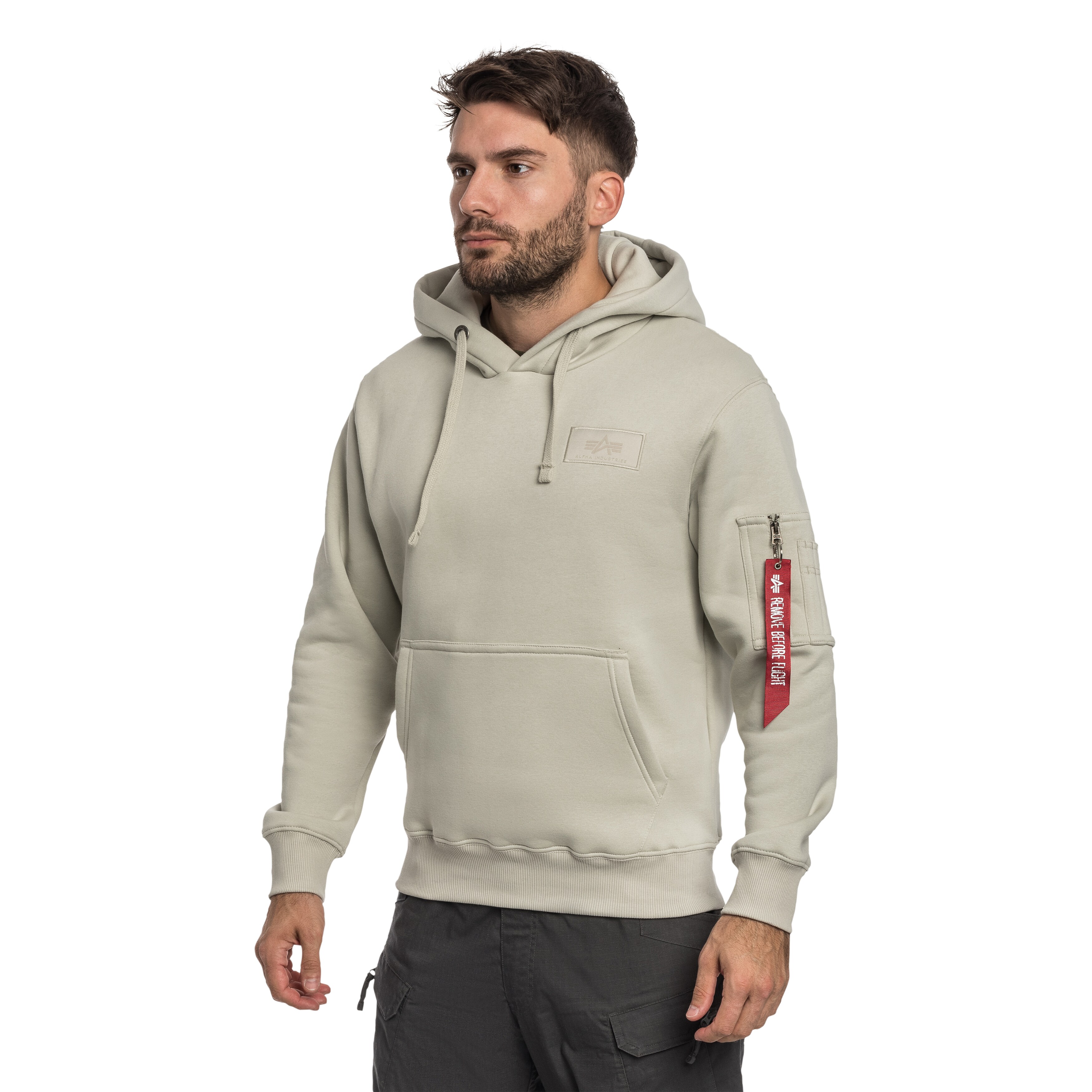 Bluza Alpha Industries Backprint Mirror Camo - Stone