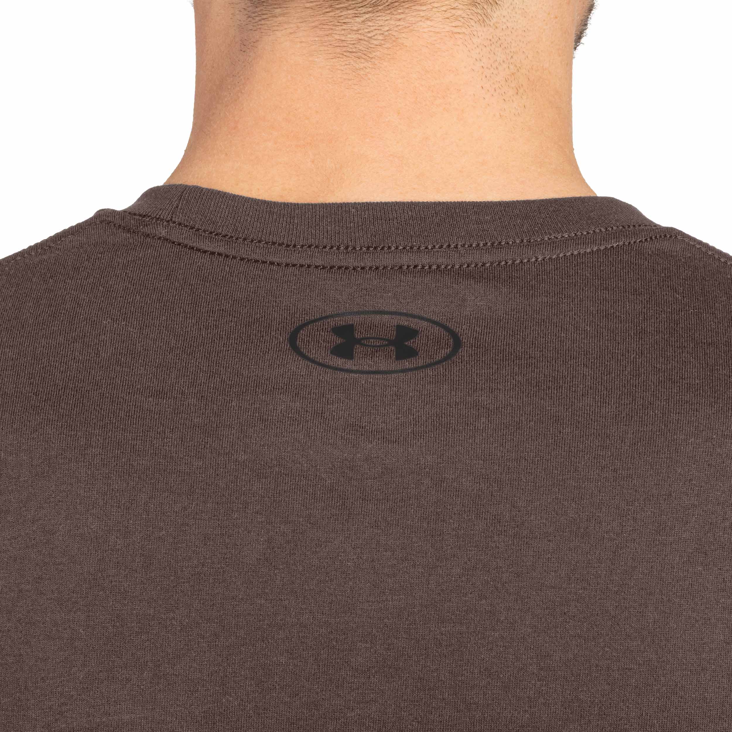 Koszulka termoaktywna Under Armour Left Chest Long Sleeve - Peppercorn/Black