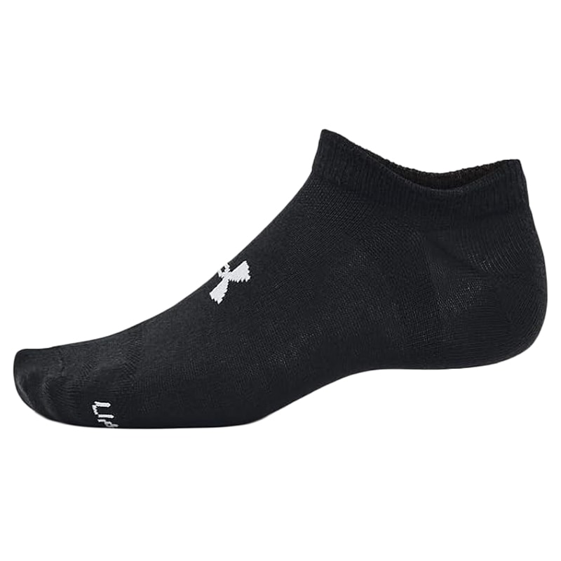 Skarpety Under Armour Essential No Show Black/White/Halo Grey - 6 par