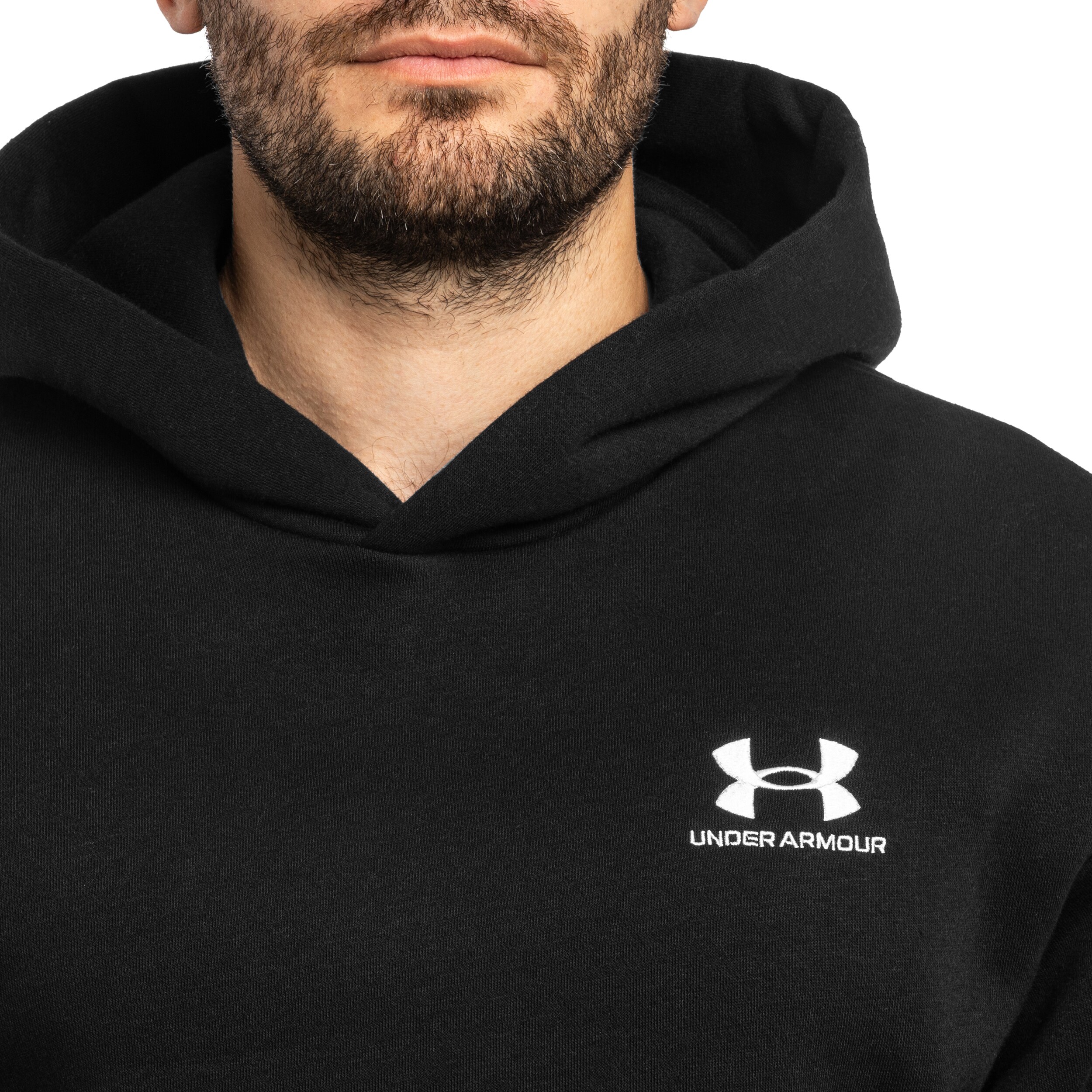 Худі Under Armour Icon Fleece Taped - Ultimate Black/White
