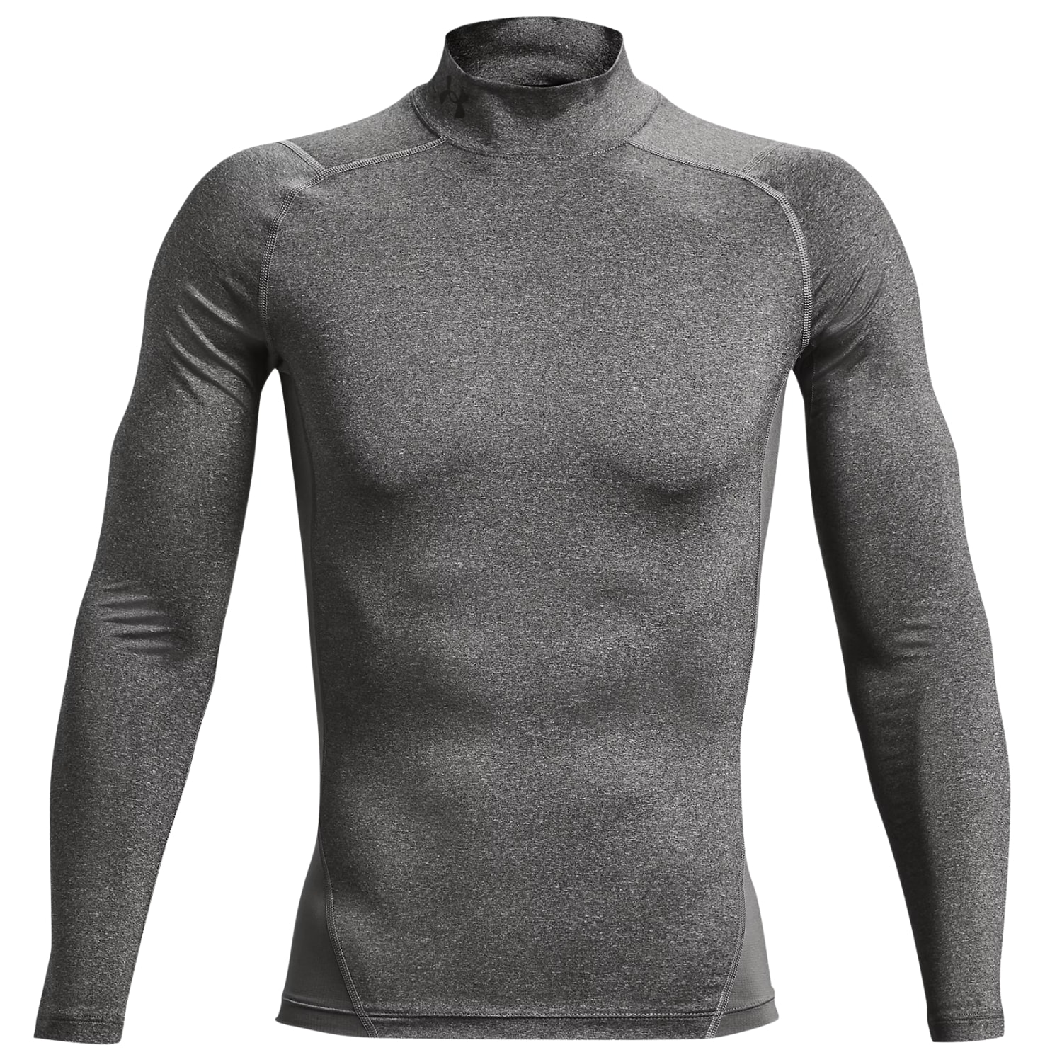 Koszulka termoaktywna Under Armour HeatGear Compression Mock - Carbon Heather/Black