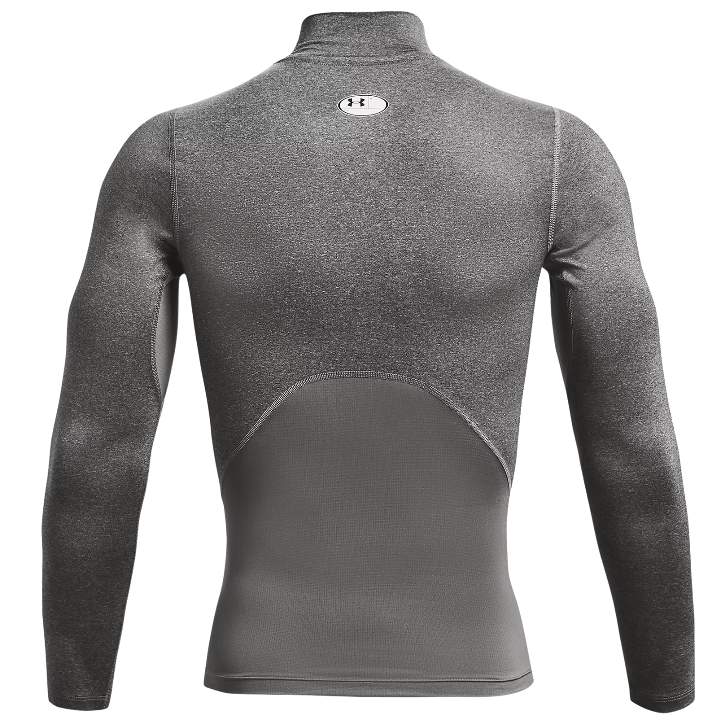 Koszulka termoaktywna Under Armour HeatGear Compression Mock - Carbon Heather/Black