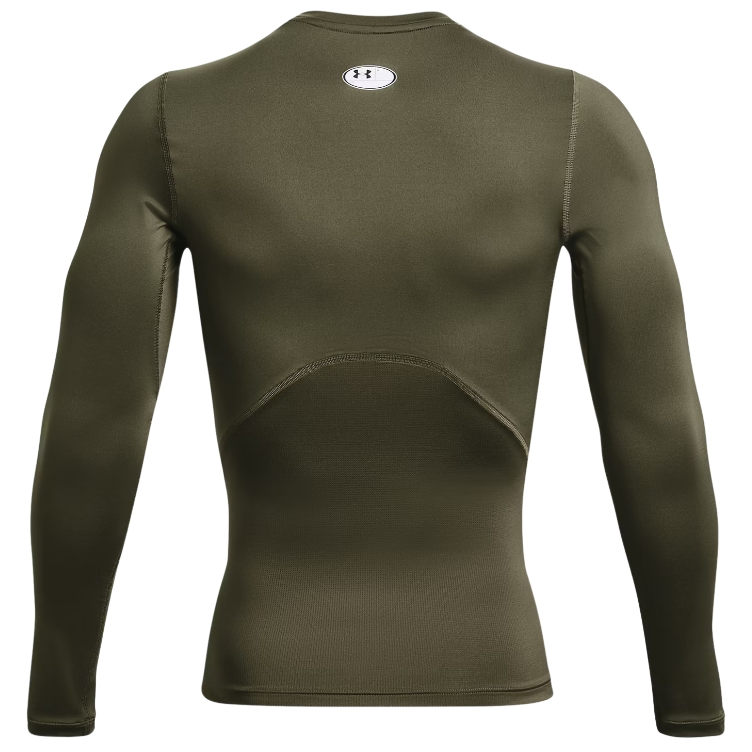 Koszulka termoaktywna Under Armour HeatGear Compression Colorblock - Marine OD Green/White
