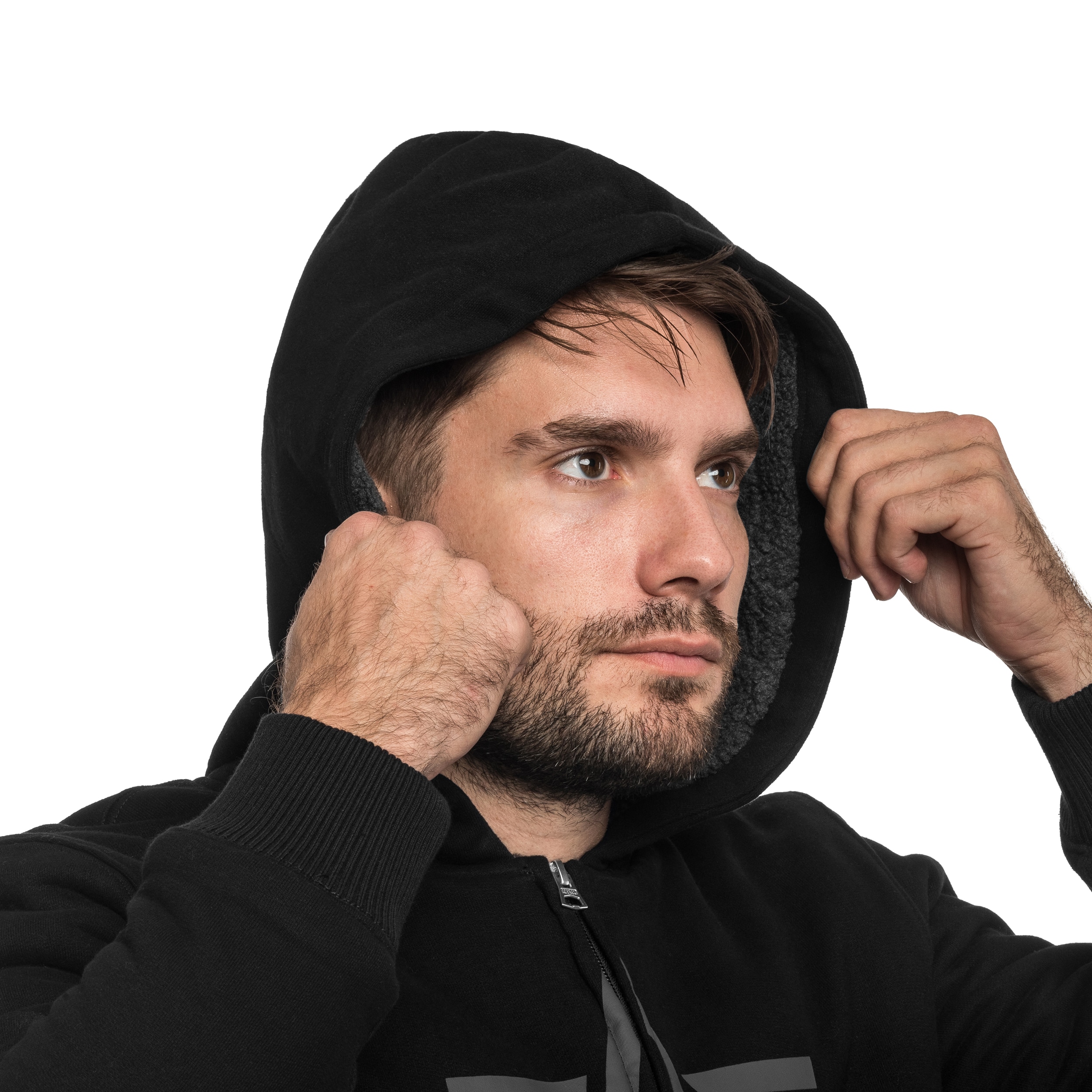Alpha Industries Fleece Sherpa Hoodie - Black