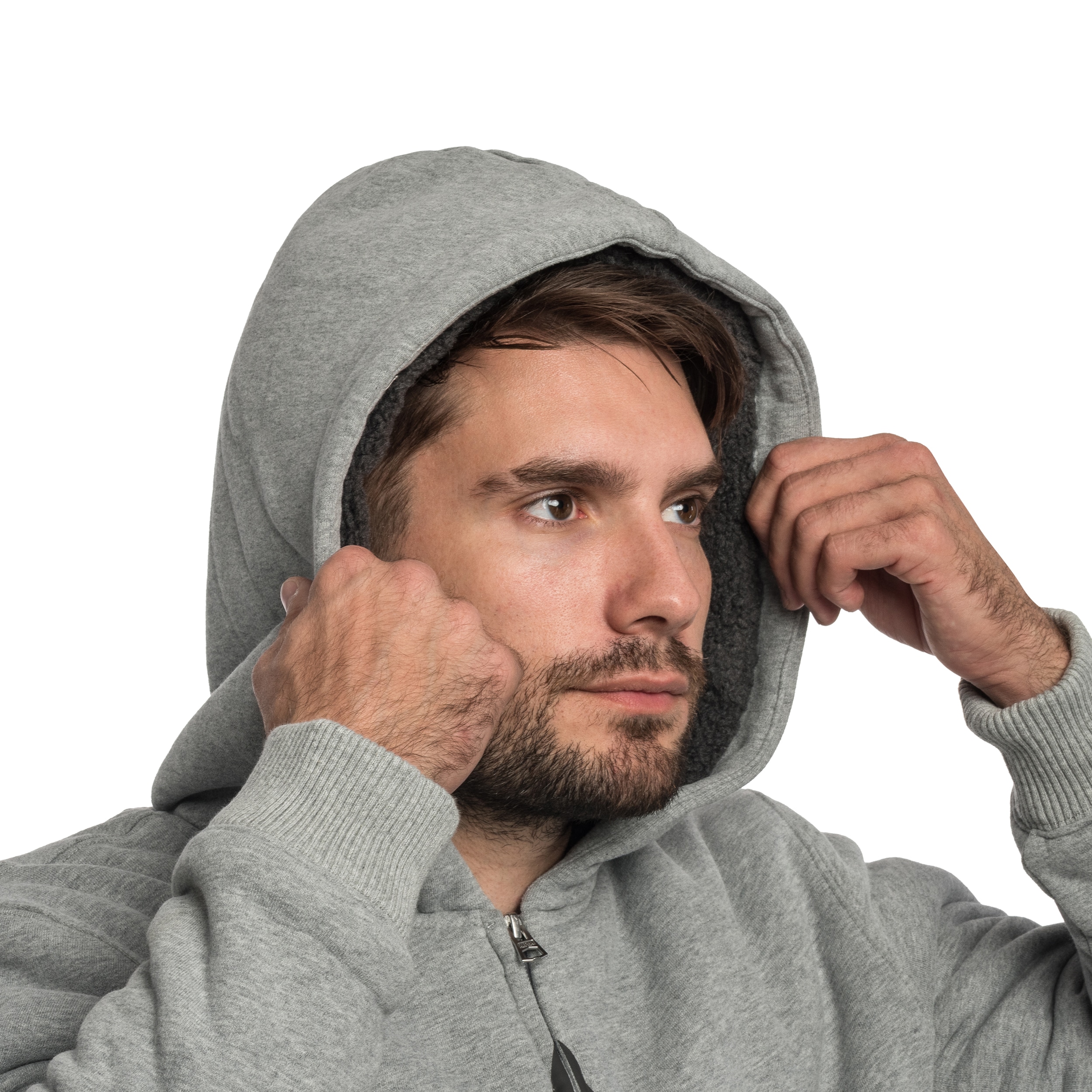 Худі Alpha Industries Fleece Sherpa - Grey Heather
