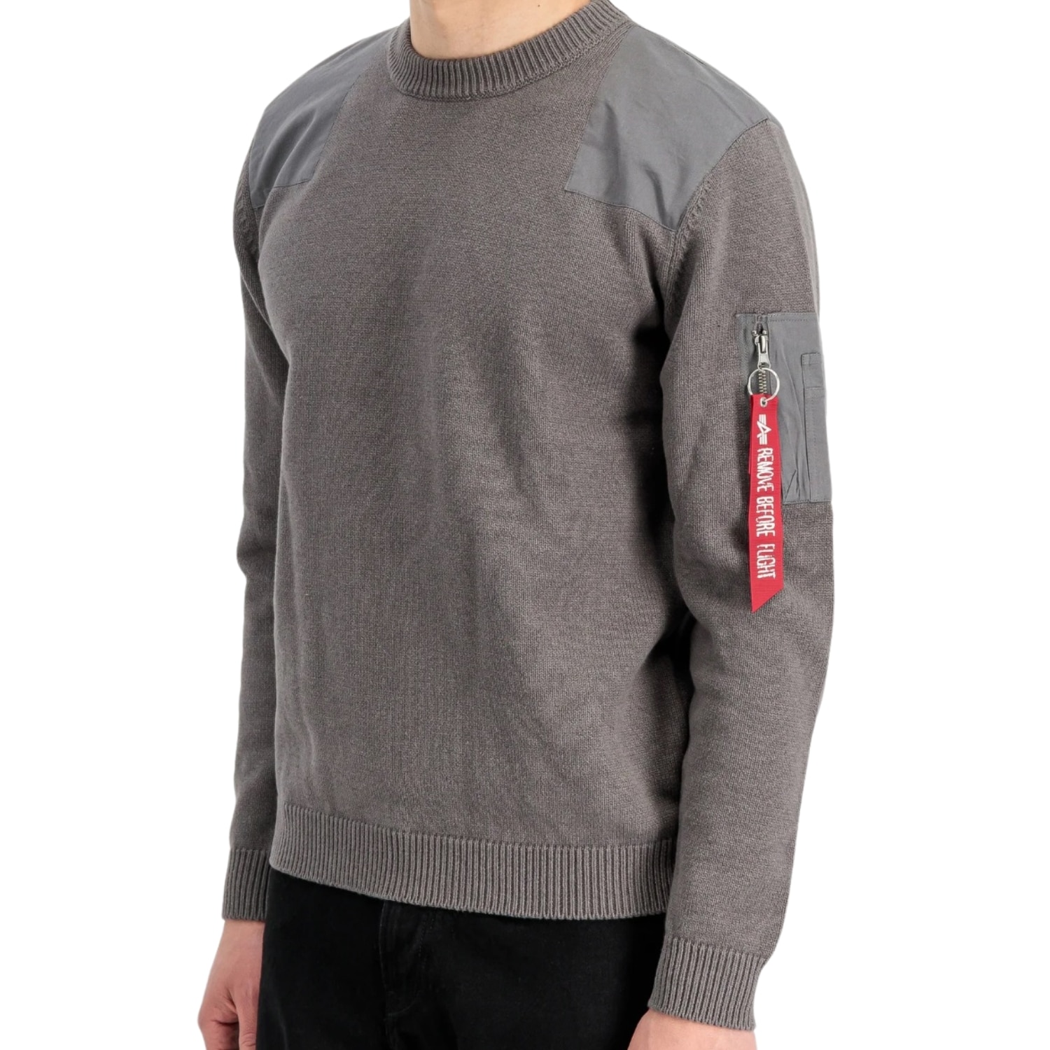 Светр Alpha Industries Knitted Utility - Vintage Grey