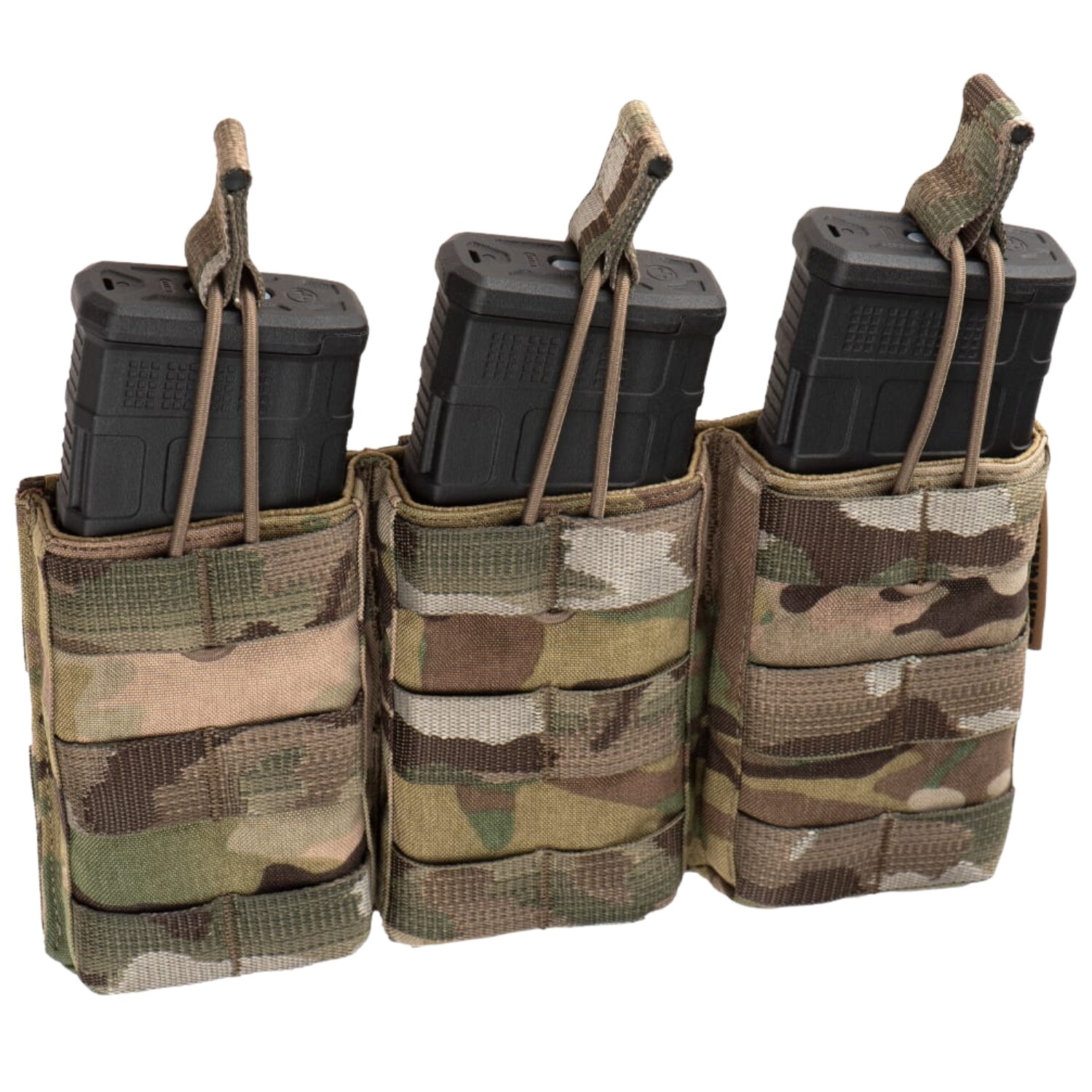 Potrójna ładownica Clawgear 5,56 mm Open Triple Mag Pouch Core na magazynki karabinowe - MultiCam