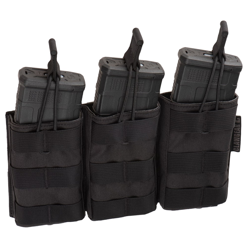 Потрійна відкрита підсумок для магазинів гвинтівки Clawgear 5,56 mm Open Triple Mag Pouch Core - Black