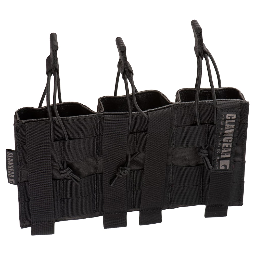 Потрійна відкрита підсумок для магазинів гвинтівки Clawgear 5,56 mm Open Triple Mag Pouch Core - Black