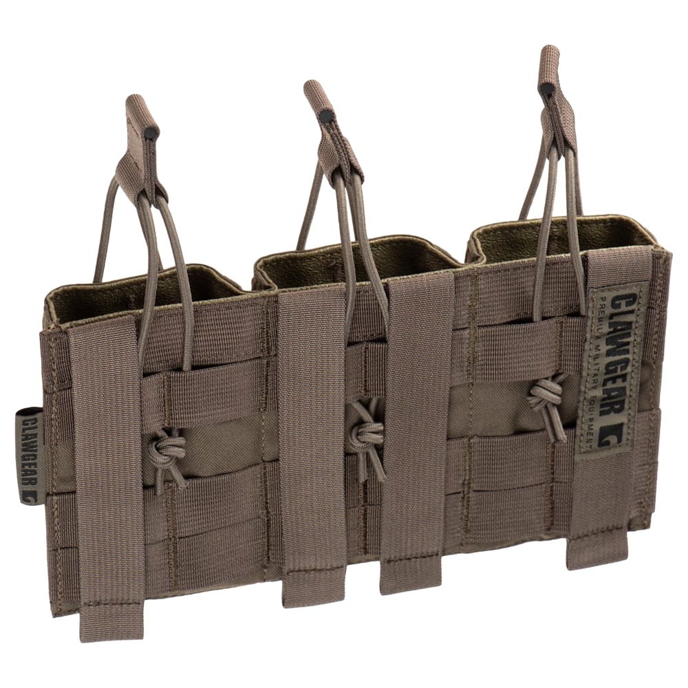 Clawgear 5,56 mm Open Triple Mag Pouch Core Triple Rifle Magazine Pouch - RAL 7013