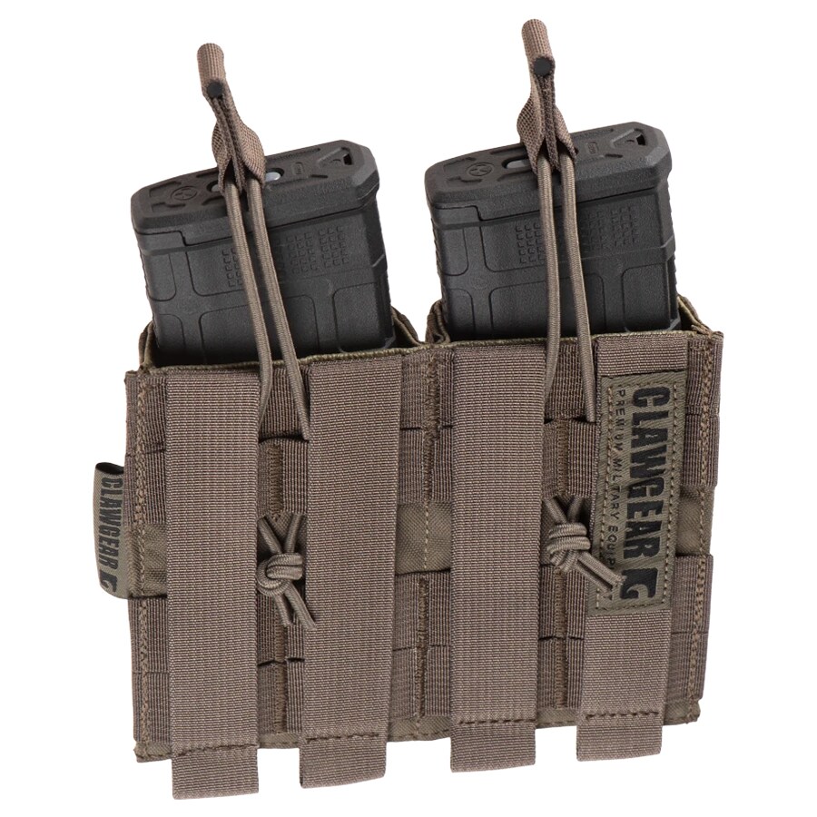 Подвійна підсумок для гвинтівкового магазину Clawgear 5,56 mm Open Double Mag Pouch Core - RAL 7013