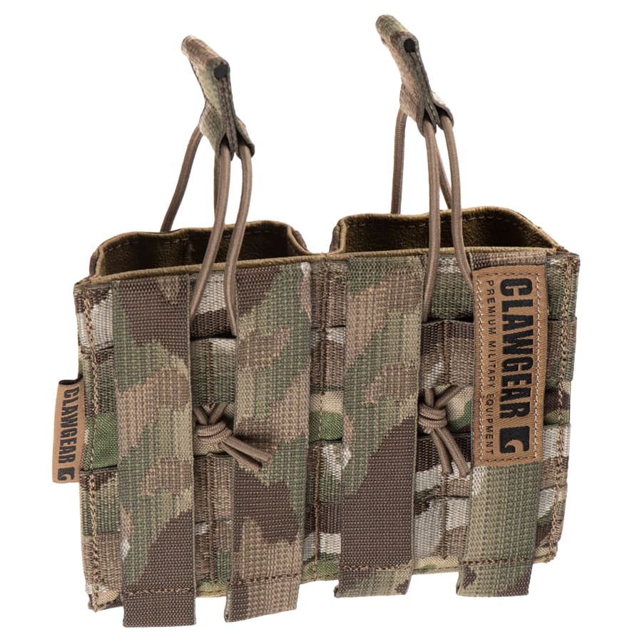 Podwójna ładownica Clawgear 5,56 mm Open Double Mag Pouch Core na magazynki karabinowe - MultiCam