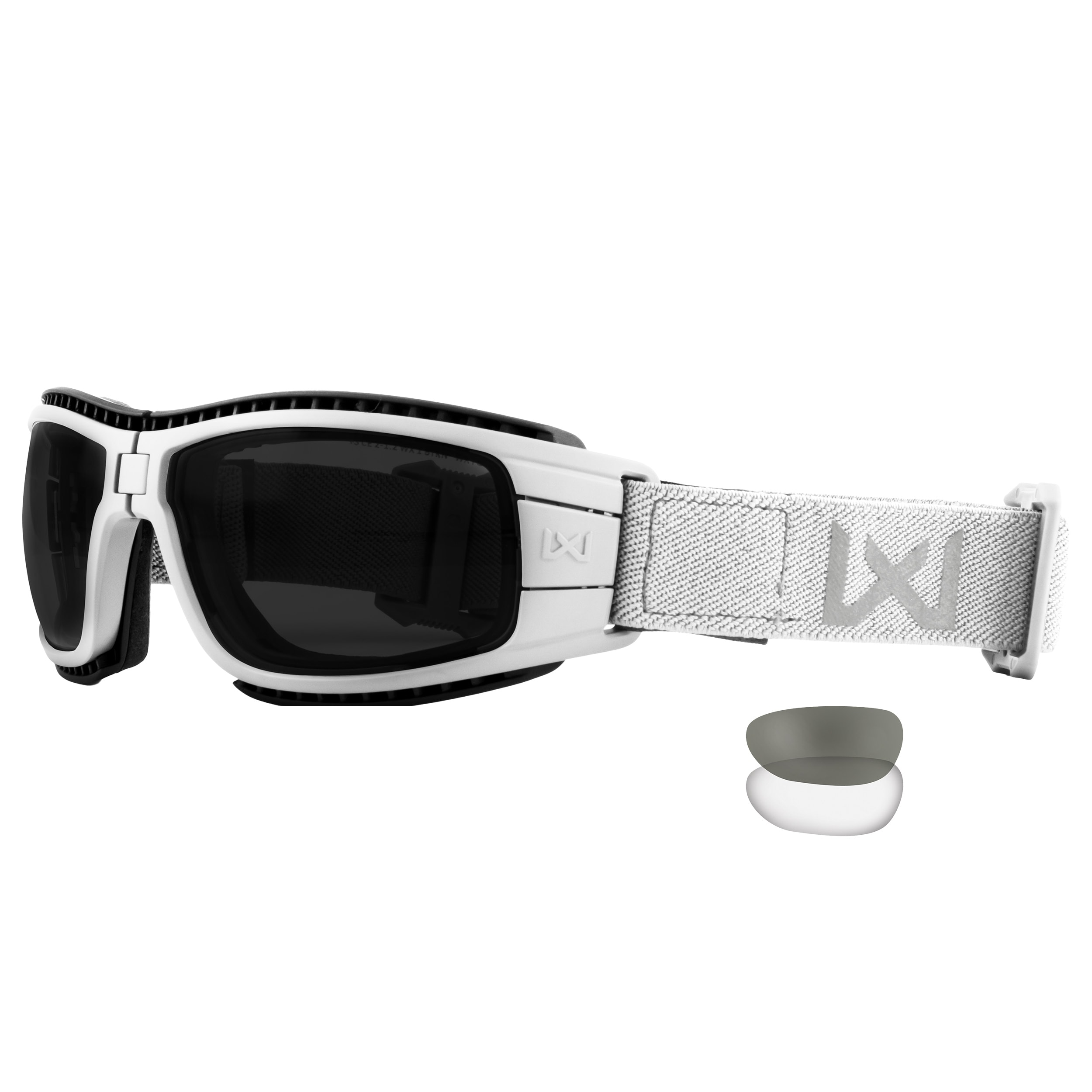 Gogle taktyczne Wiley X Lynx Clear/Grey - Arctic White