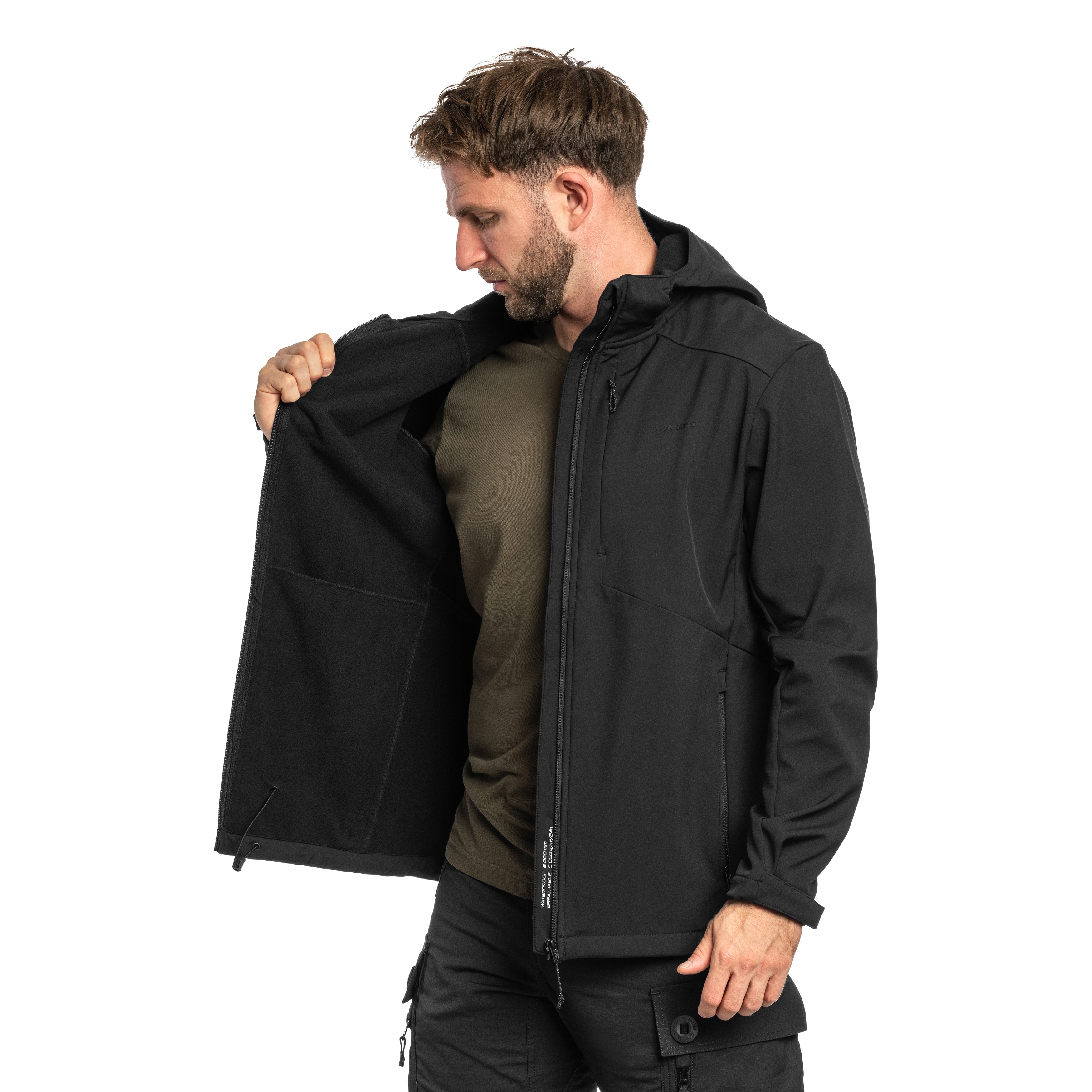 Kurtka Viking Kerns Man Softshell - Black