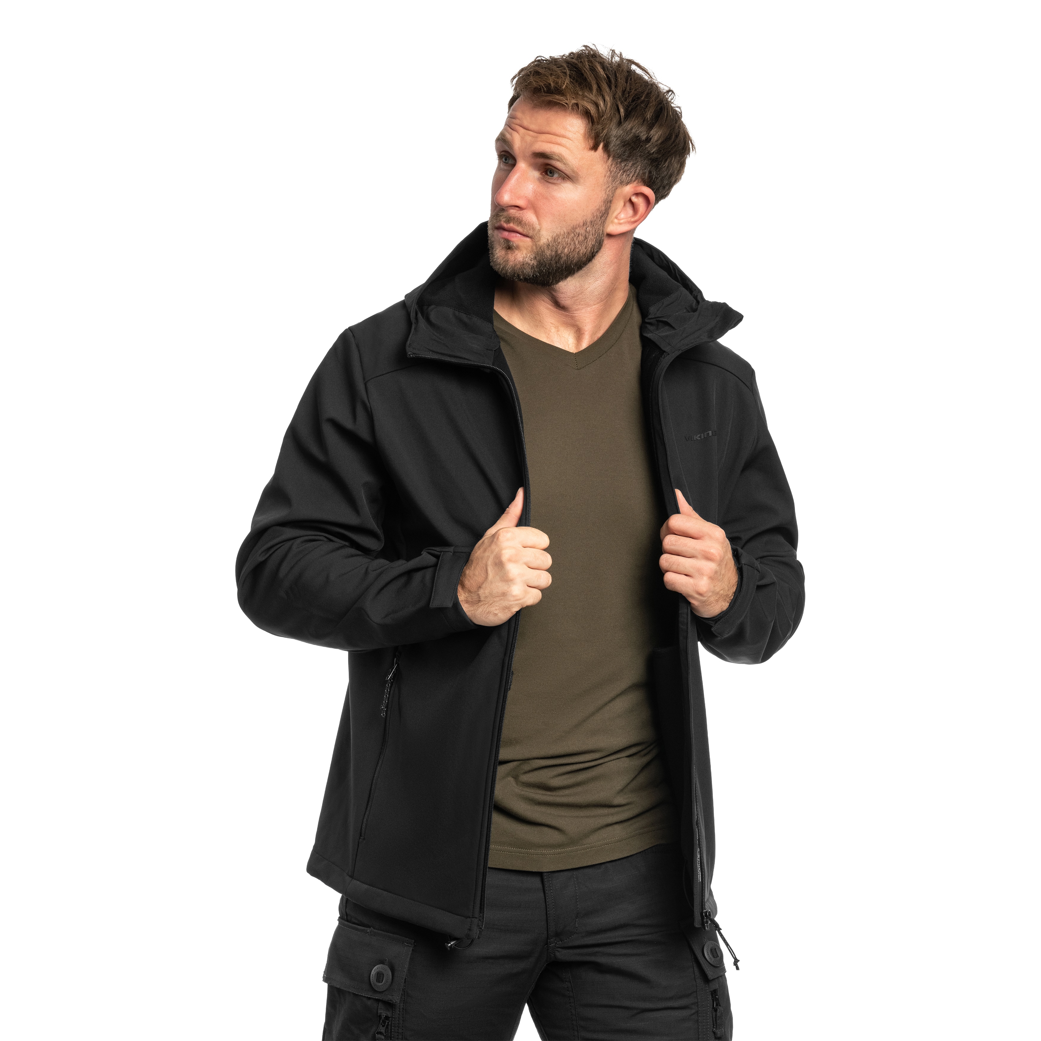 Kurtka Viking Kerns Man Softshell - Black