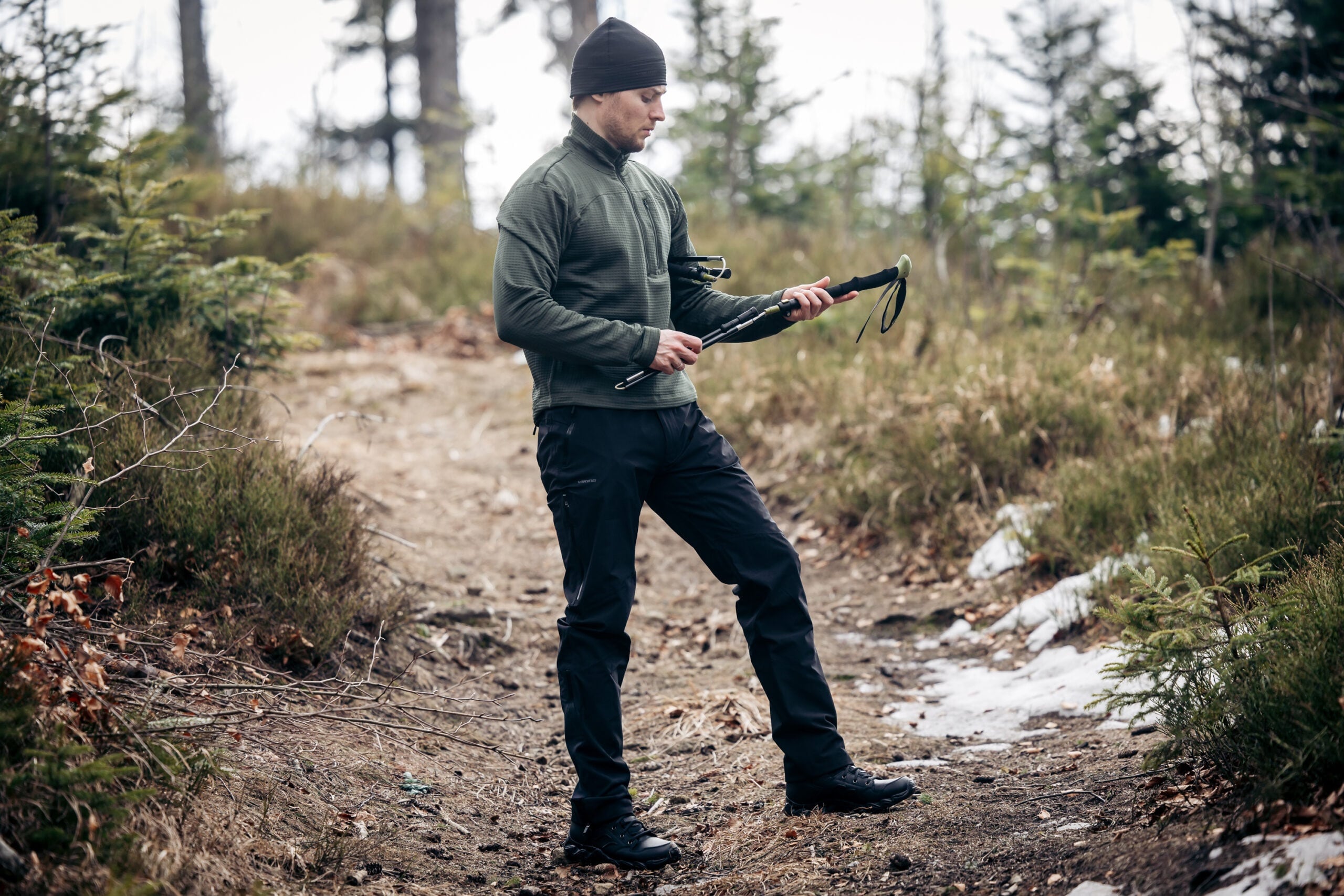 Kije trekkingowe Viking Terve 2.0 Trekking - Zielone