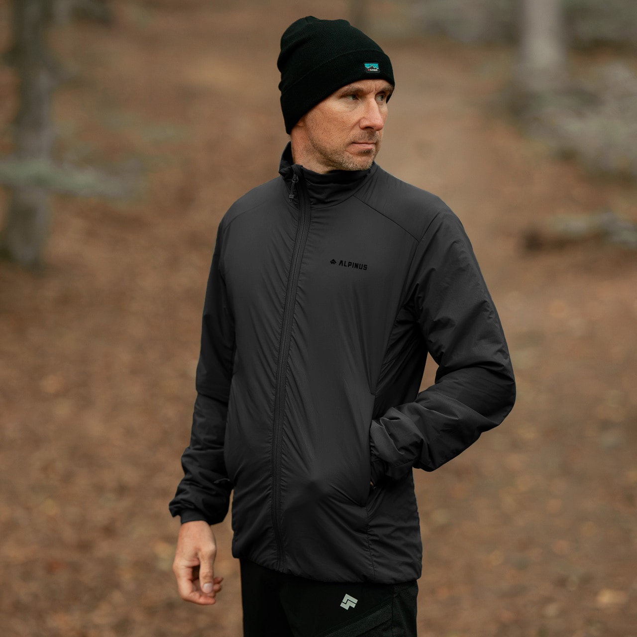 Alpinus Merino Wanaka Jacket - Black