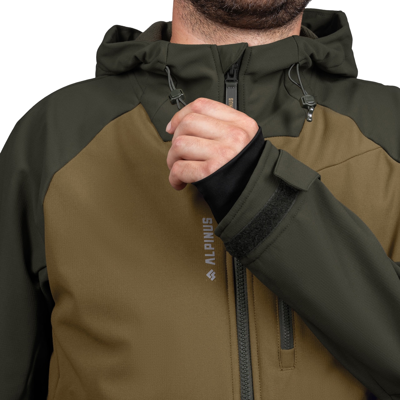 Kurtka Alpinus Softshell Oniore - Brązowa