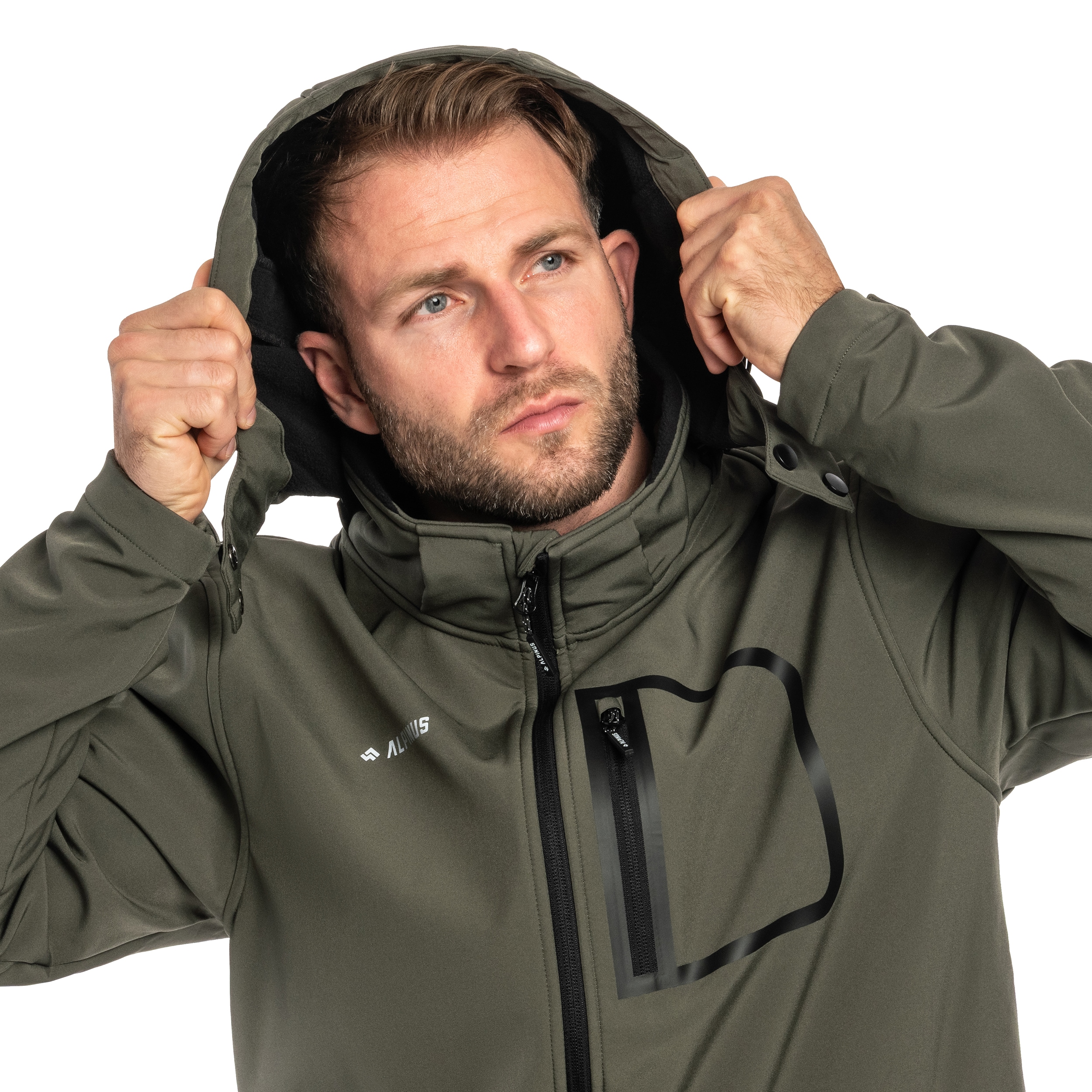 Kurtka Alpinus Softshell Stenshuvud - Zielona