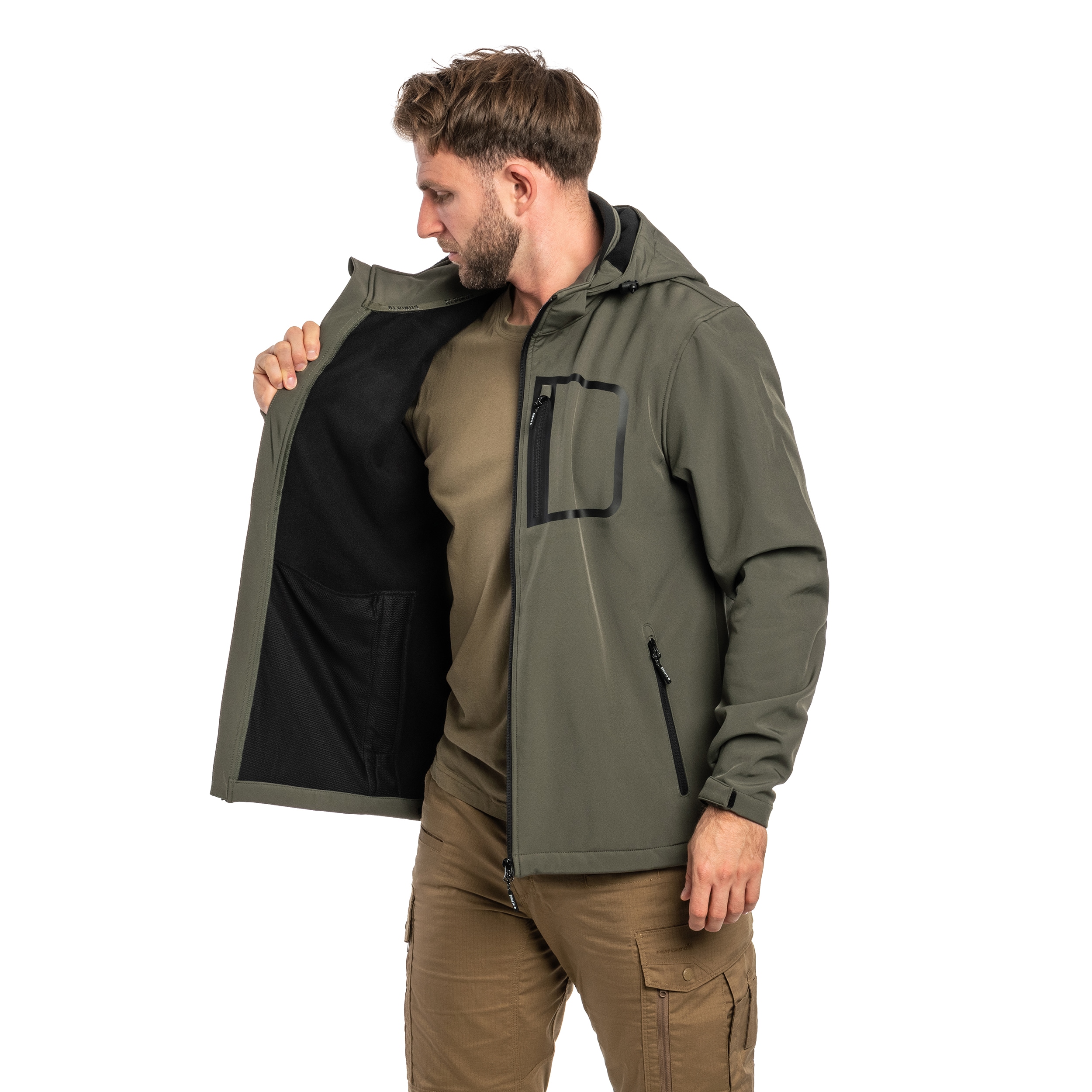 Kurtka Alpinus Softshell Stenshuvud - Zielona