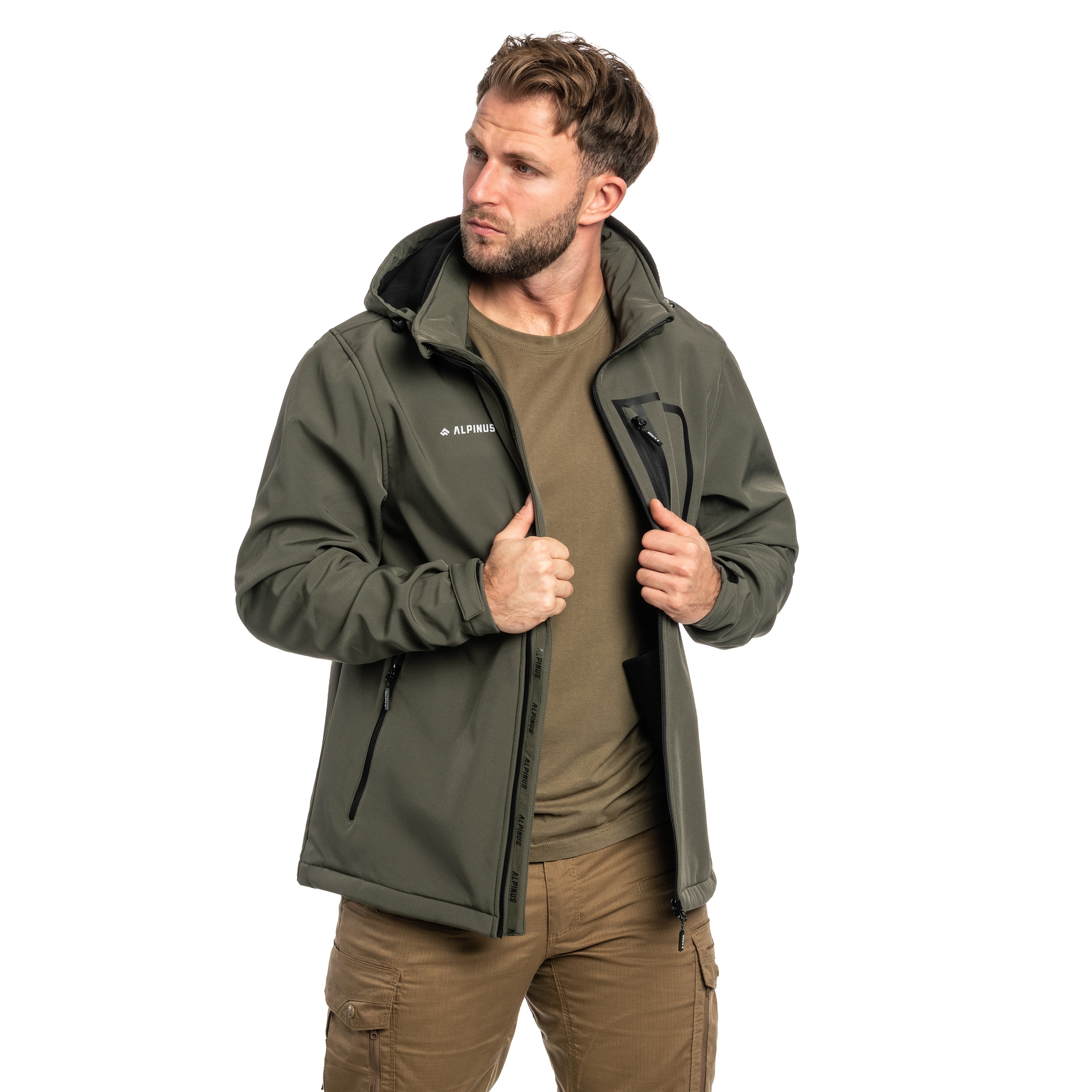 Kurtka Alpinus Softshell Stenshuvud - Zielona