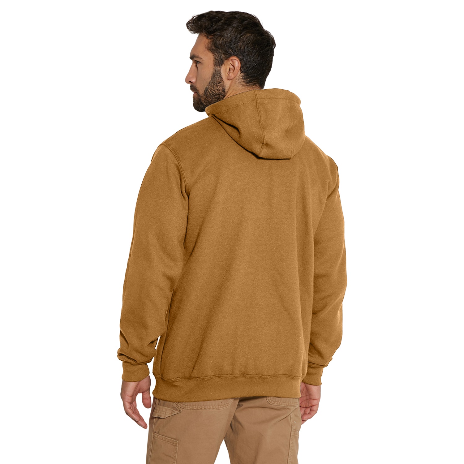 Bluza Carhartt Midweight Hooded Zip Front - Carhartt Brown