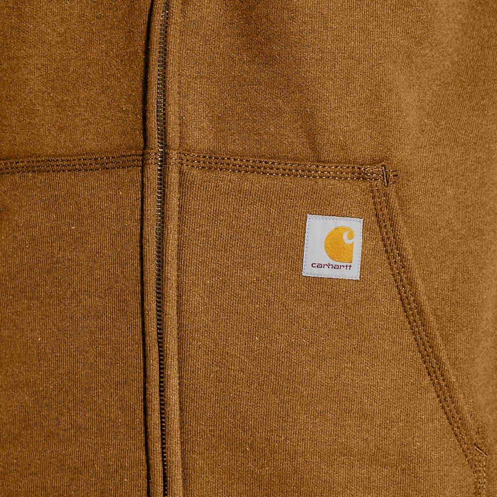 Bluza Carhartt Midweight Hooded Zip Front - Carhartt Brown