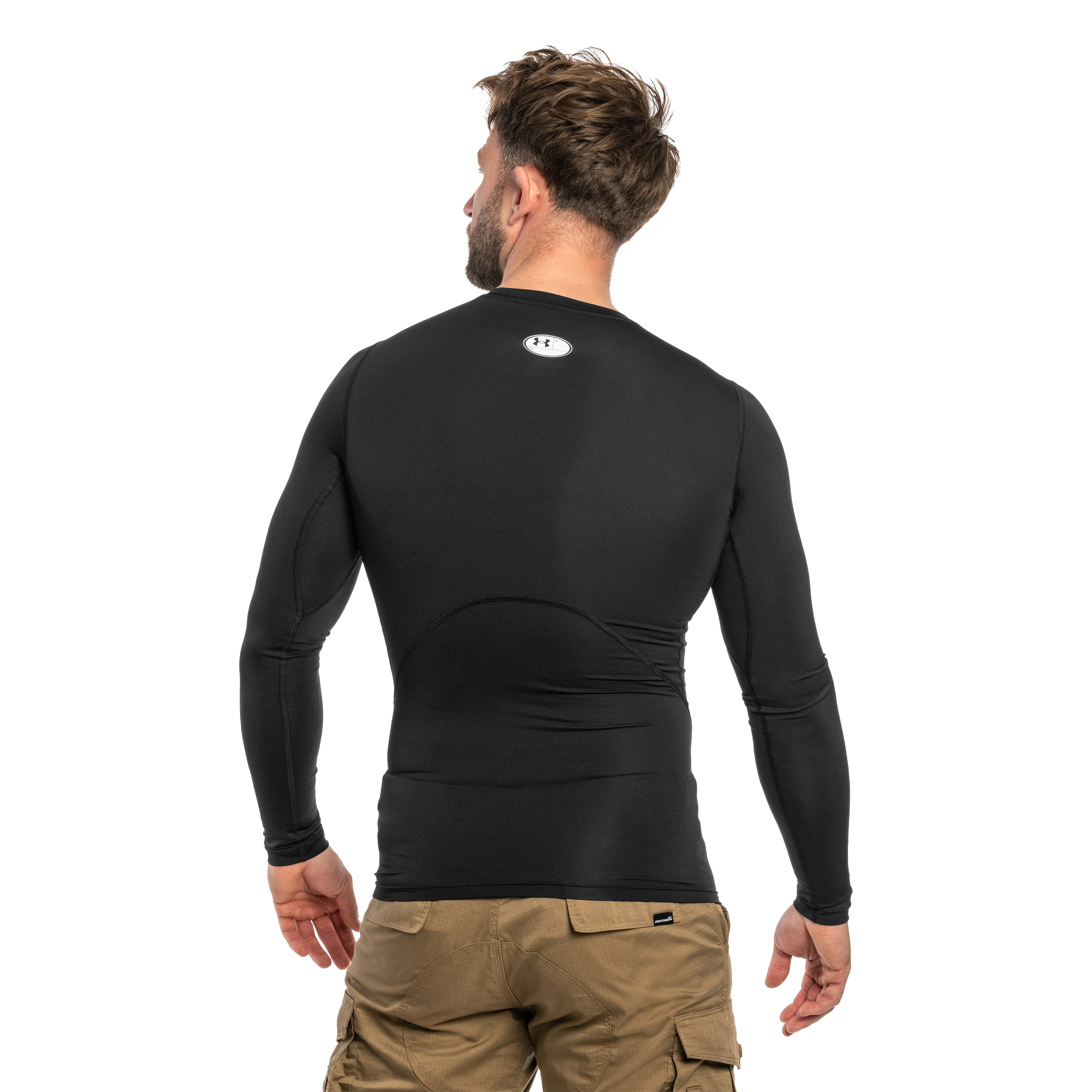 Koszulka termoaktywna Under Armour HeatGear Compression - Black/White