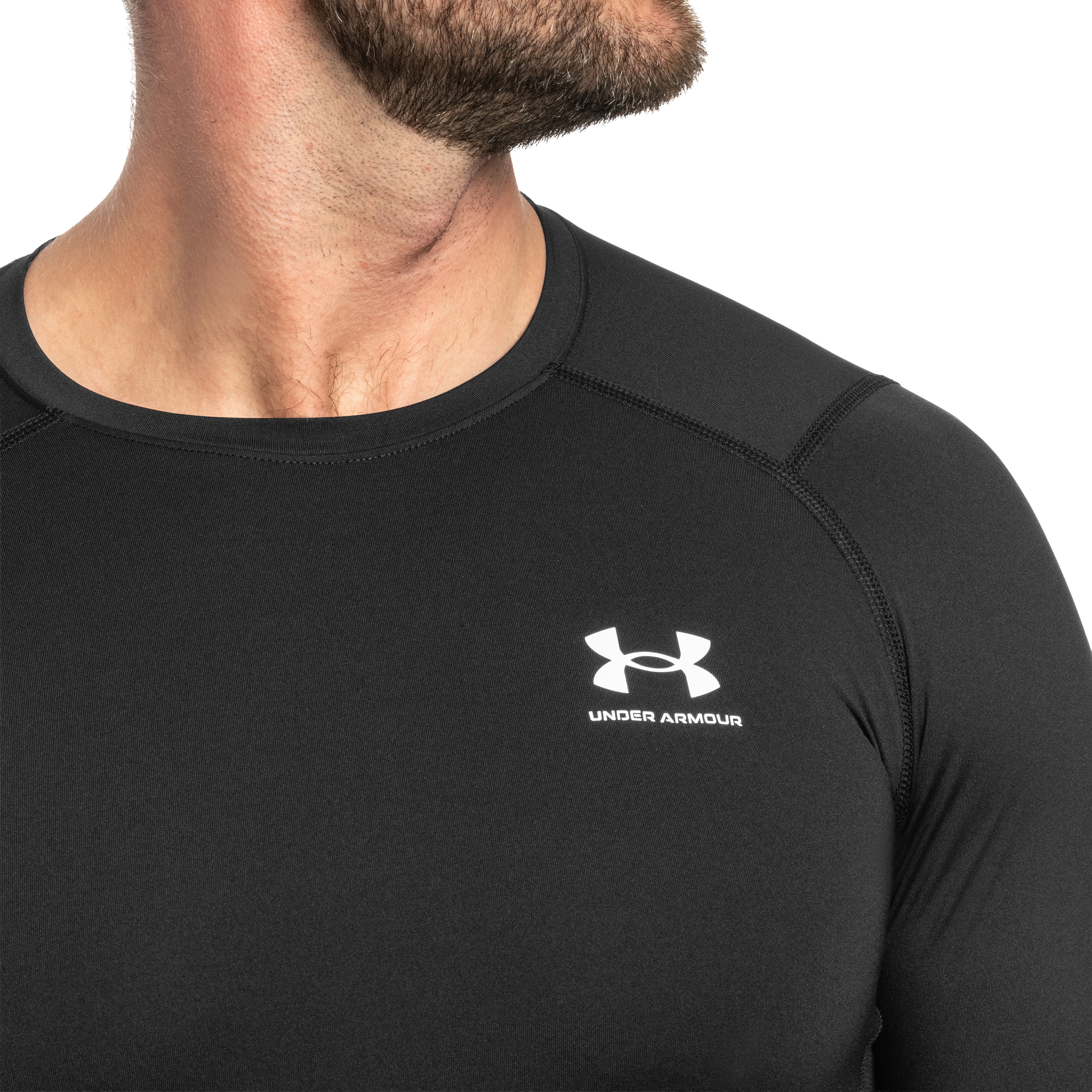 Koszulka termoaktywna Under Armour HeatGear Compression - Black/White