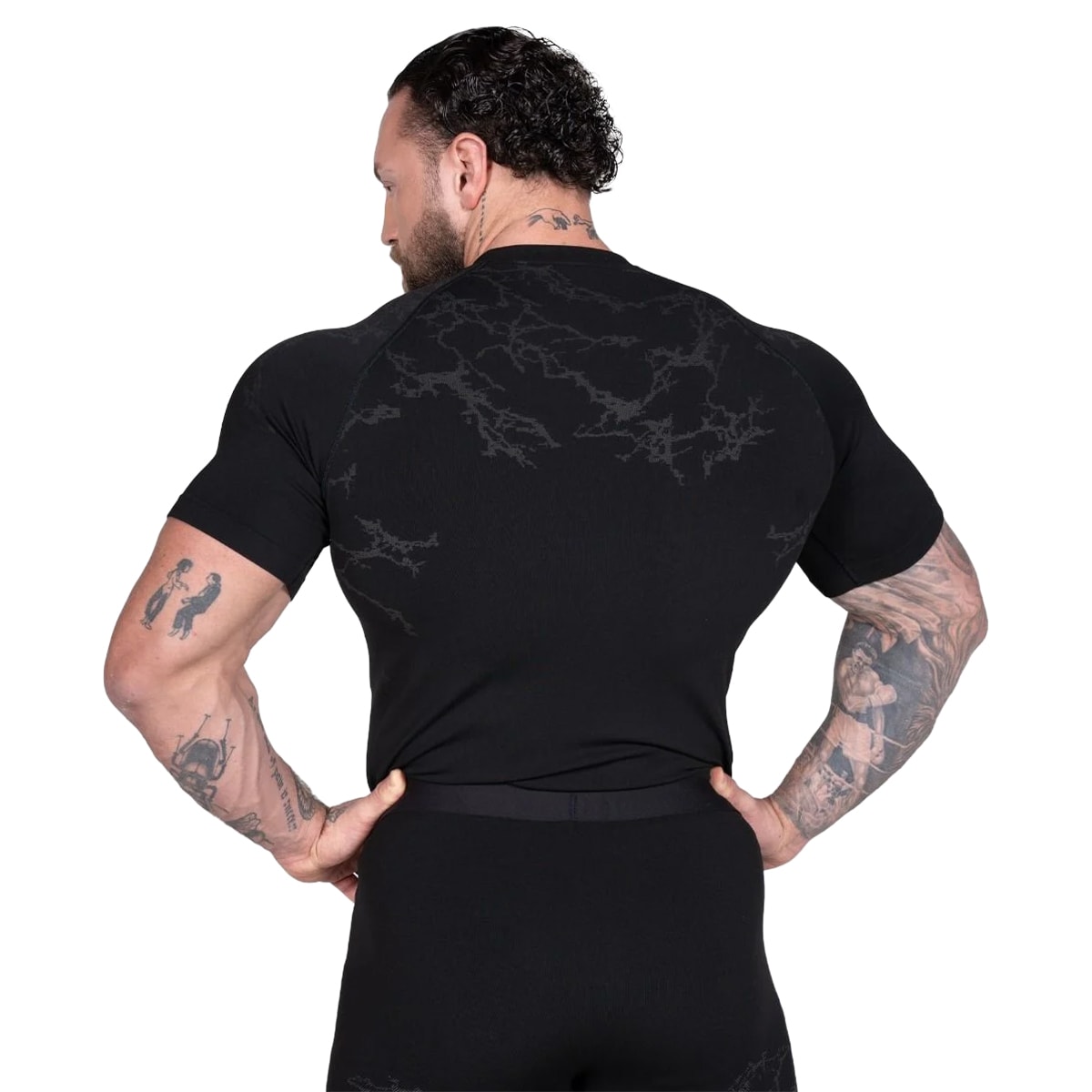 Koszulka T-shirt GymBeam Static - Black