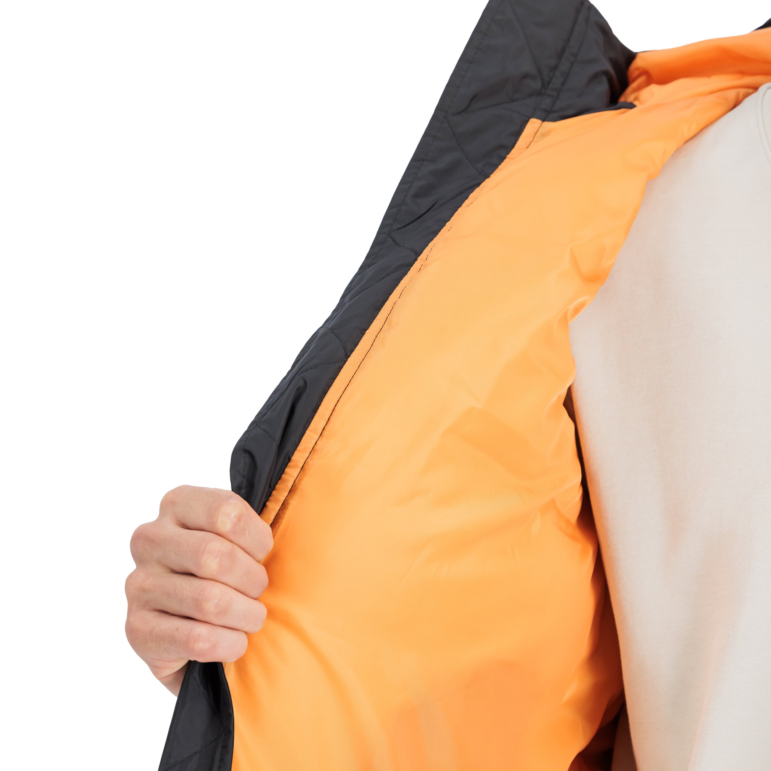 Alpha Industries Hooded Puffer FD Vest - Black