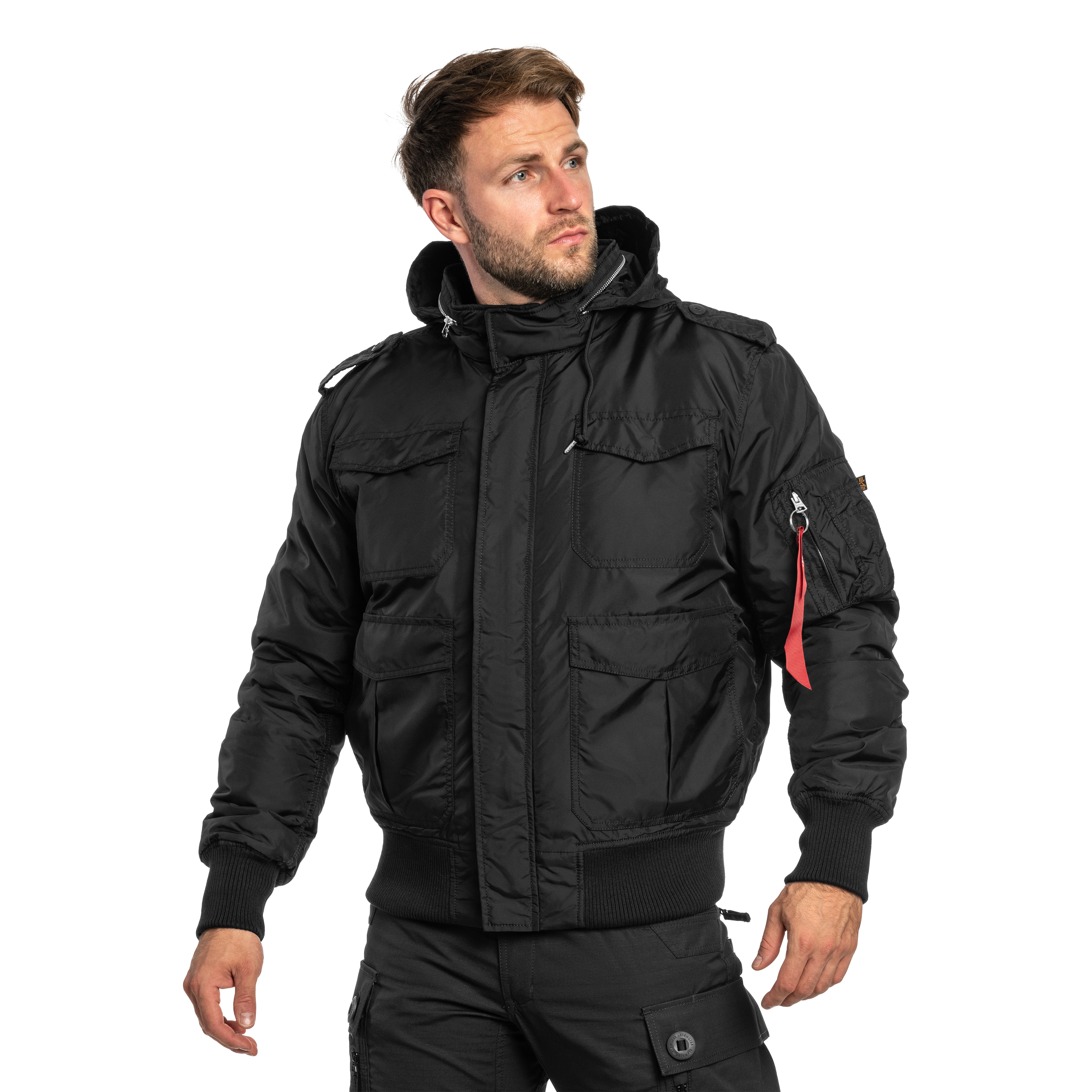 Alpha Industries M-65 Hybrid Sherpa Field Jacket - Black